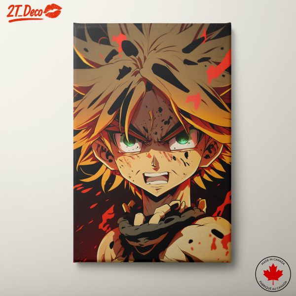 Intense Anime Character Artwork from Demon Slayer