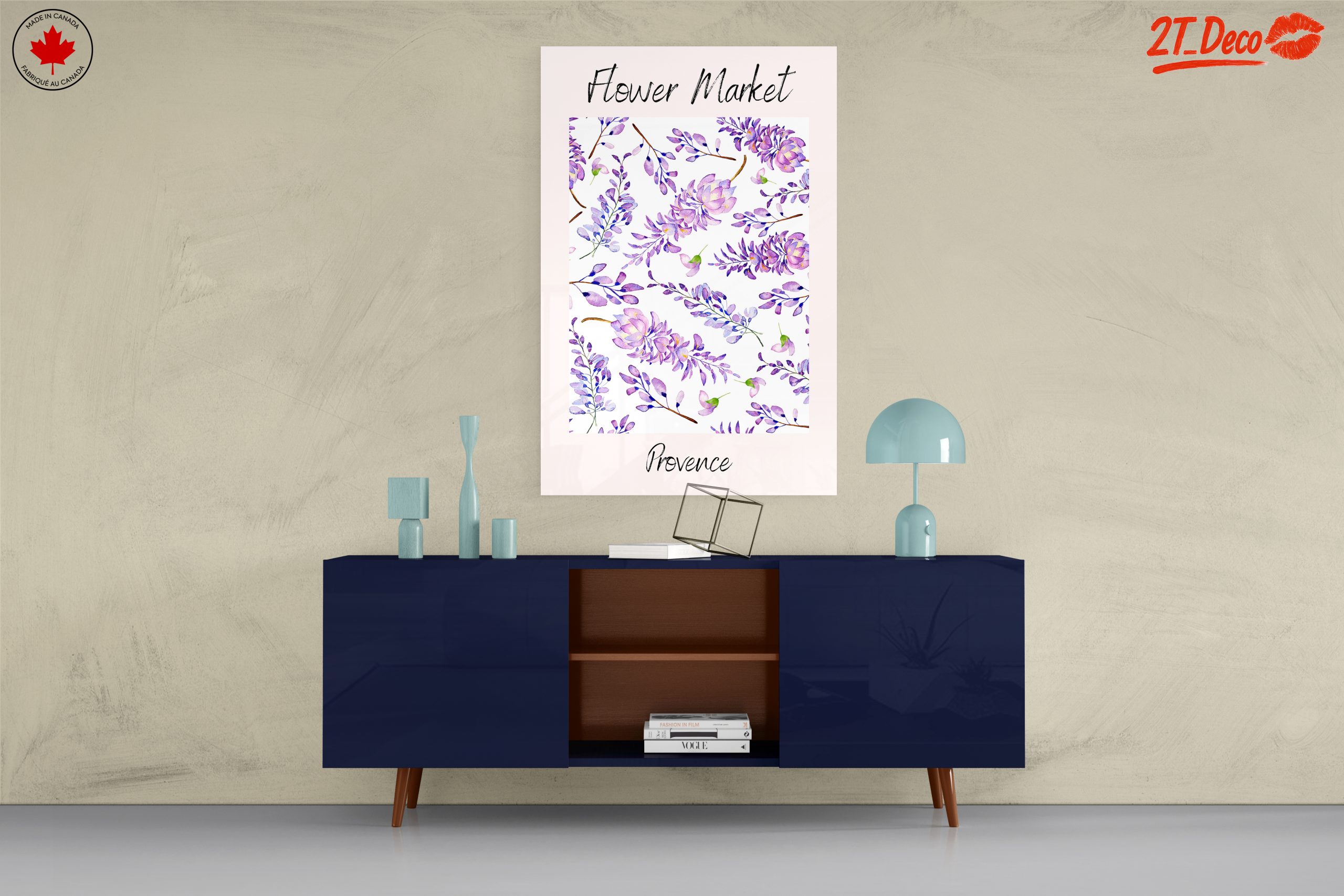 Flower Market Art with Lavender Tones - Image 8