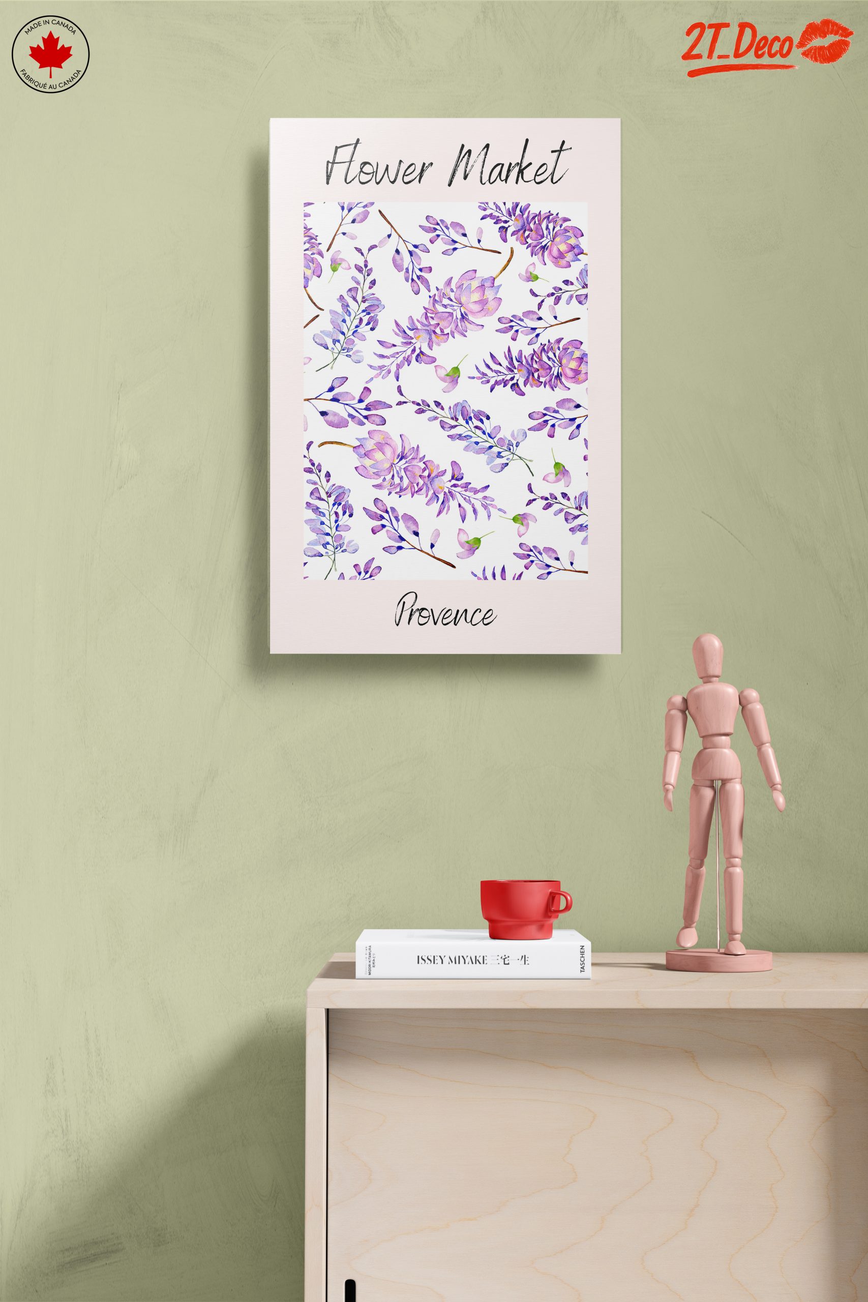 Flower Market Art with Lavender Tones - Image 14