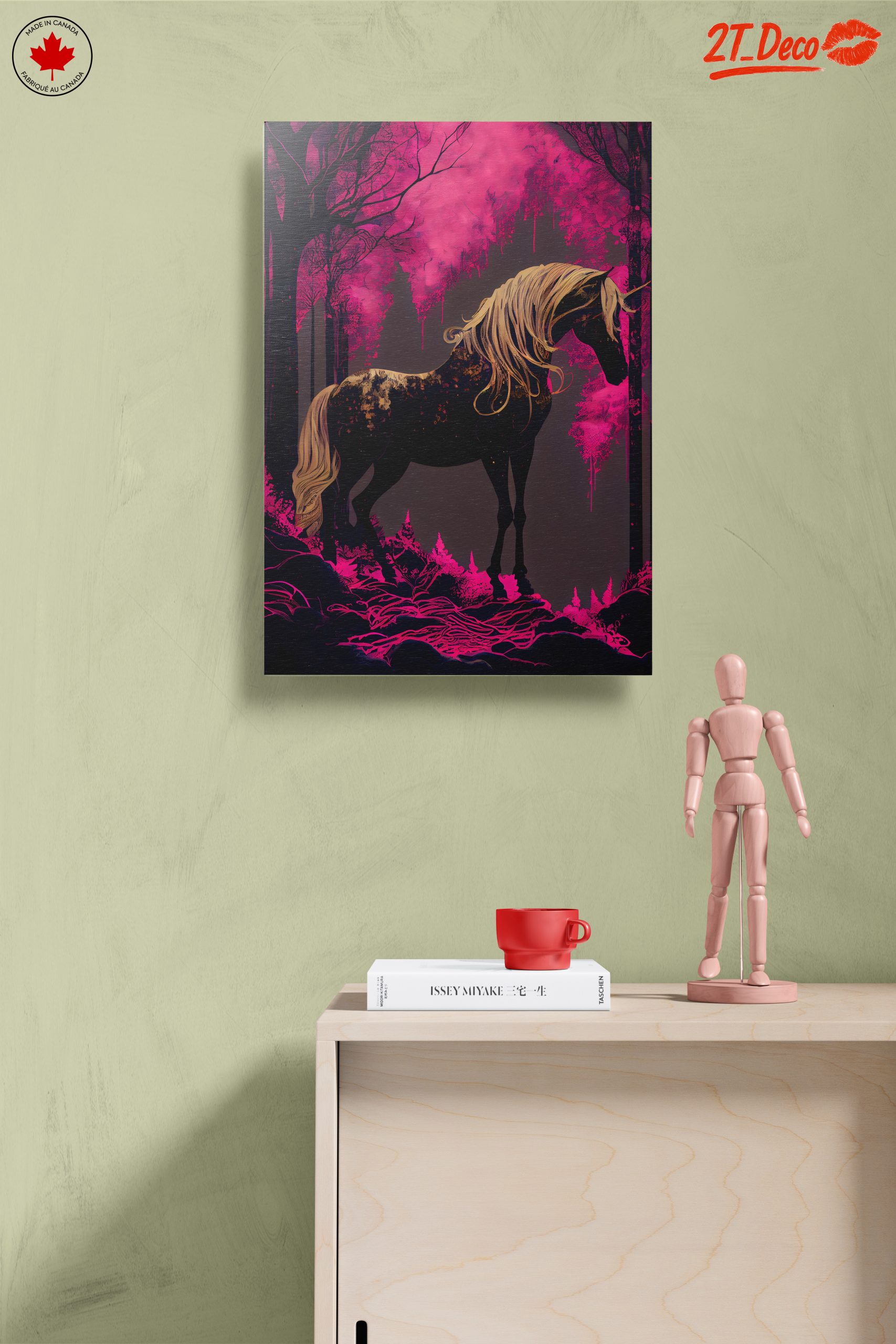 Majestic Black Unicorn in Enchanted Forest - Image 14