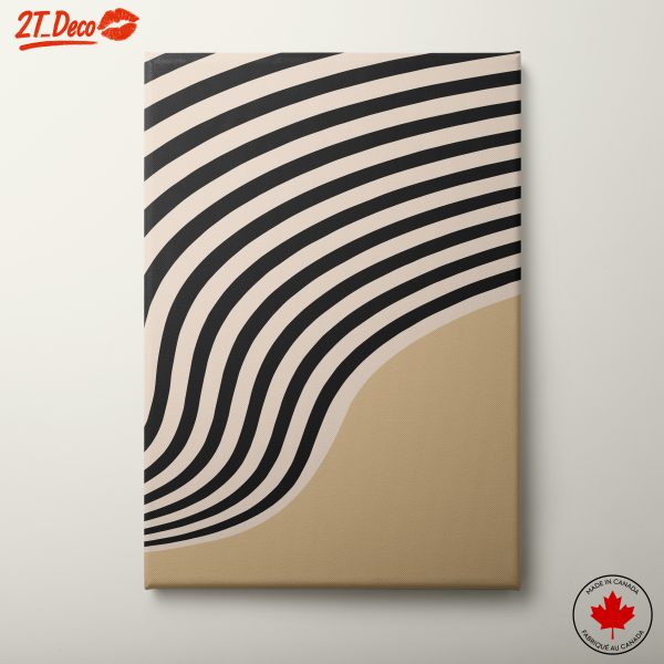 Minimalist Abstract Waves Art