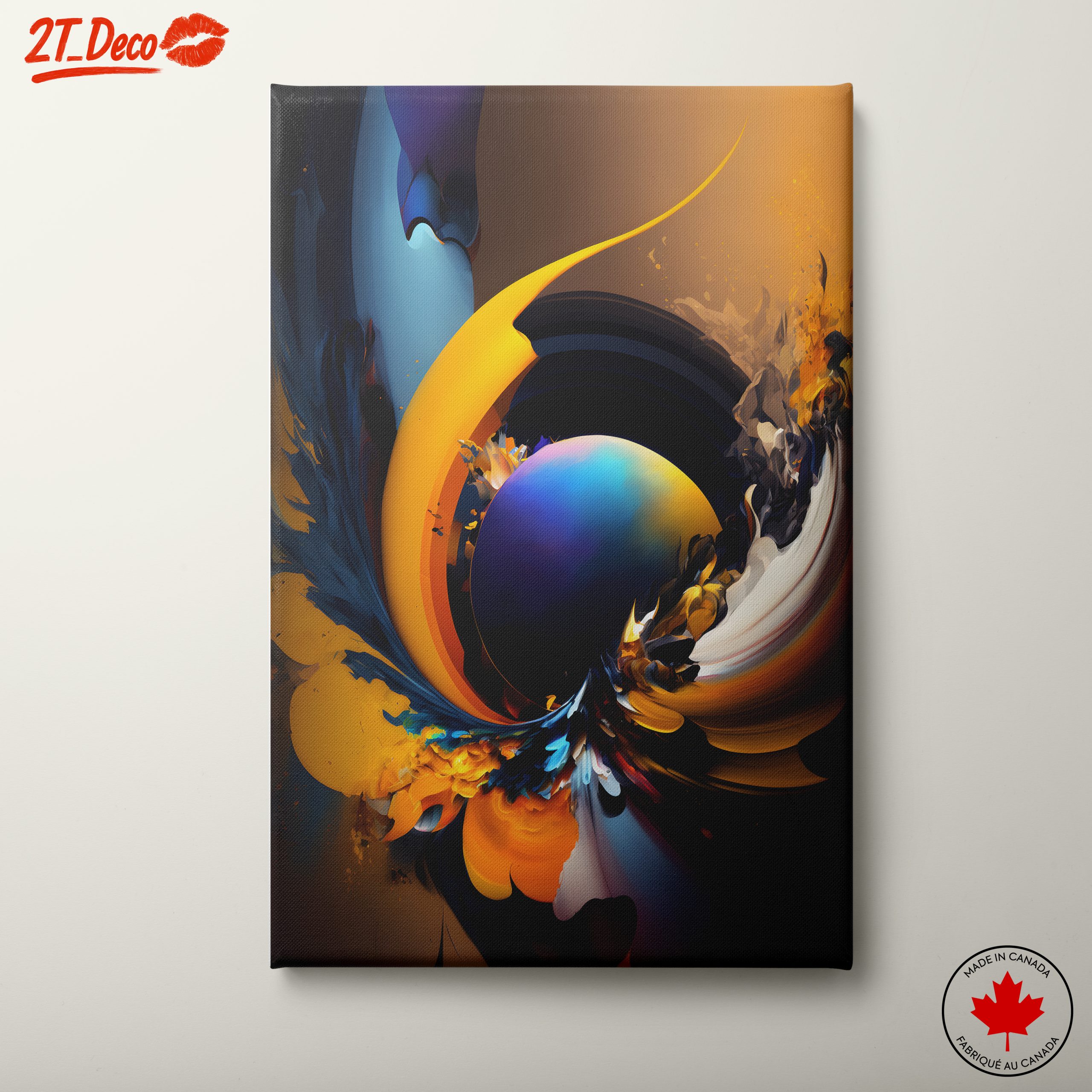 Vibrant Dynamic Abstract Art Composition 5