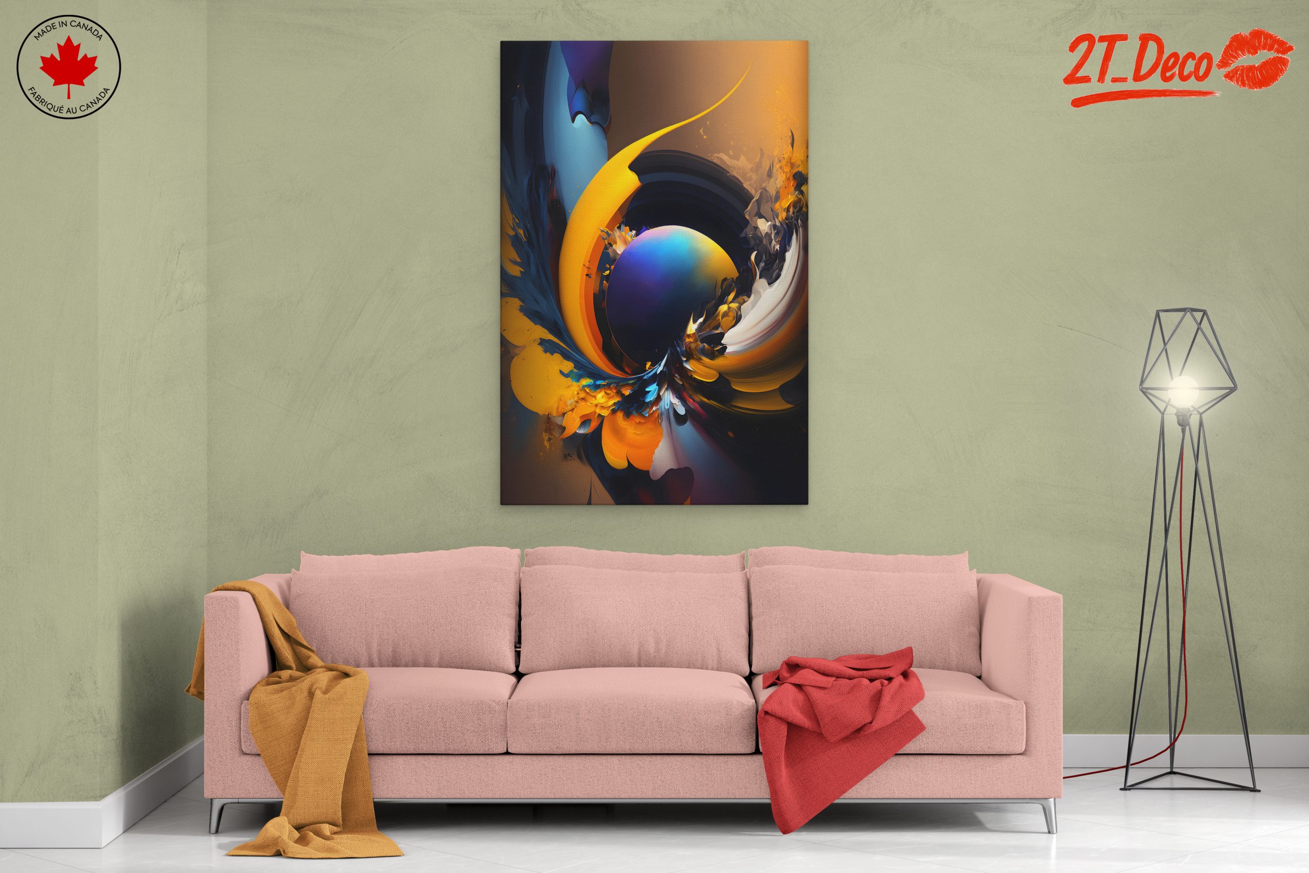Vibrant Dynamic Abstract Art Composition 5 - Image 2