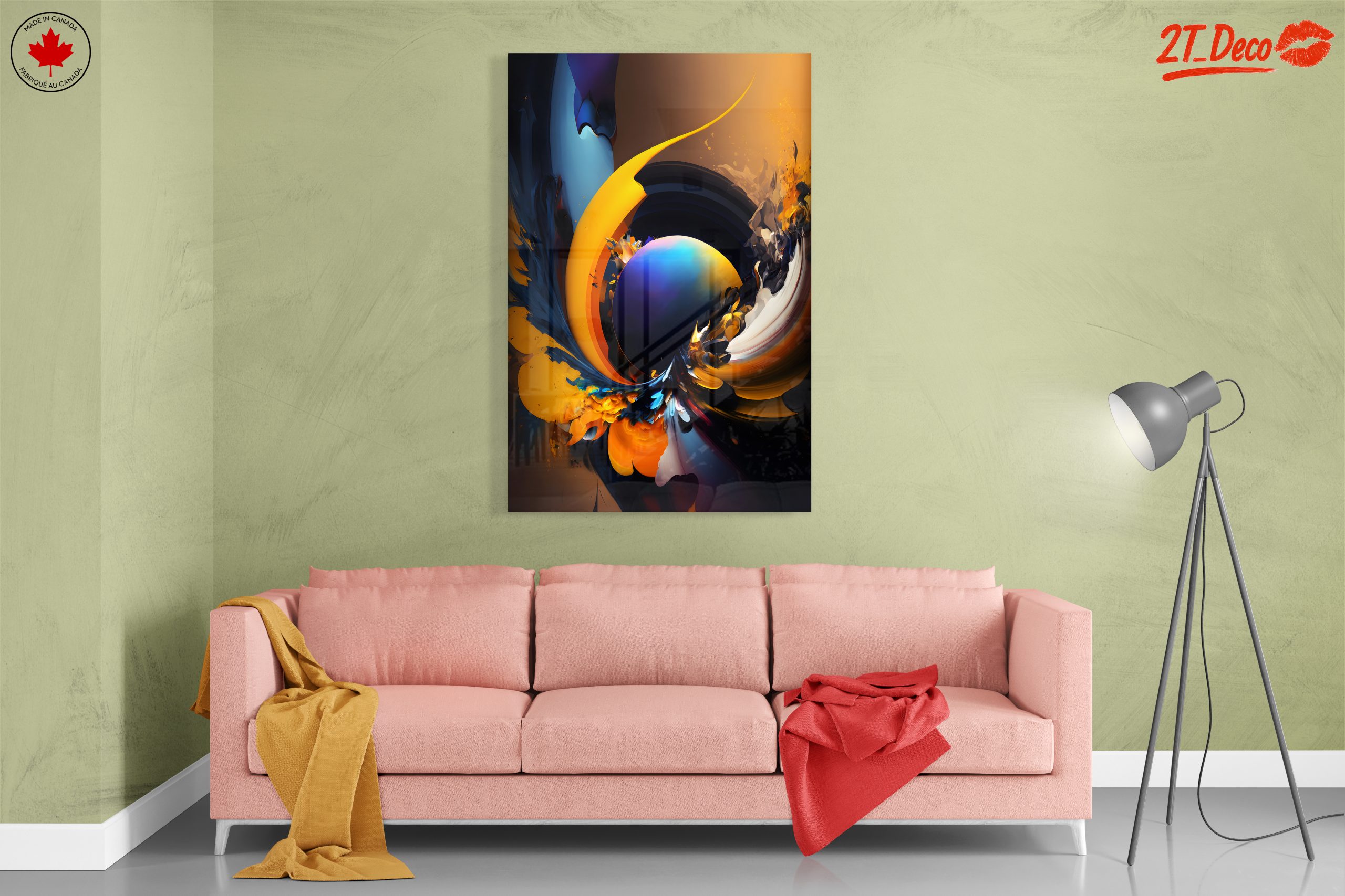 Vibrant Dynamic Abstract Art Composition 5 - Image 7