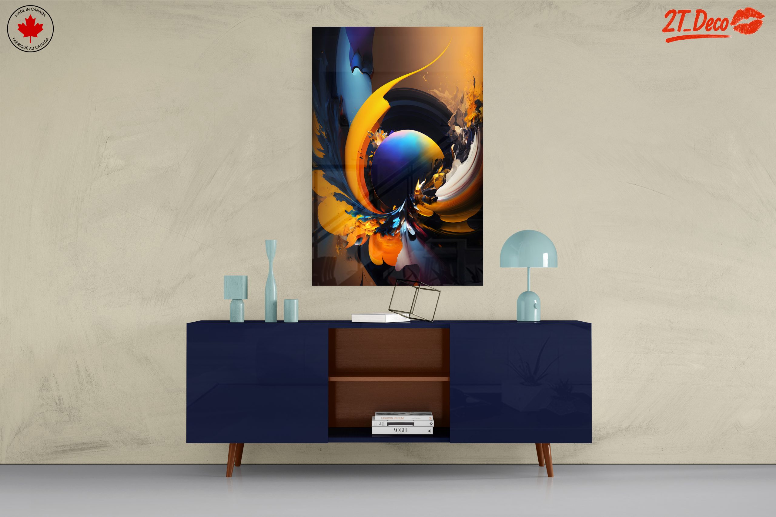 Vibrant Dynamic Abstract Art Composition 5 - Image 8
