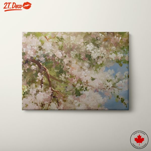 Beautiful Floral Landscape in Blooming Pink