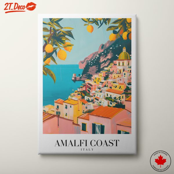 Charming Amalfi Coast Artistic Interpretation