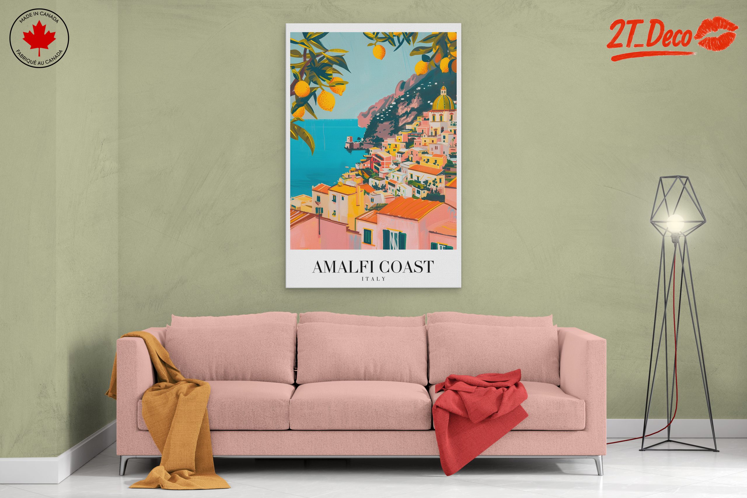 Charming Amalfi Coast Artistic Interpretation - Image 2