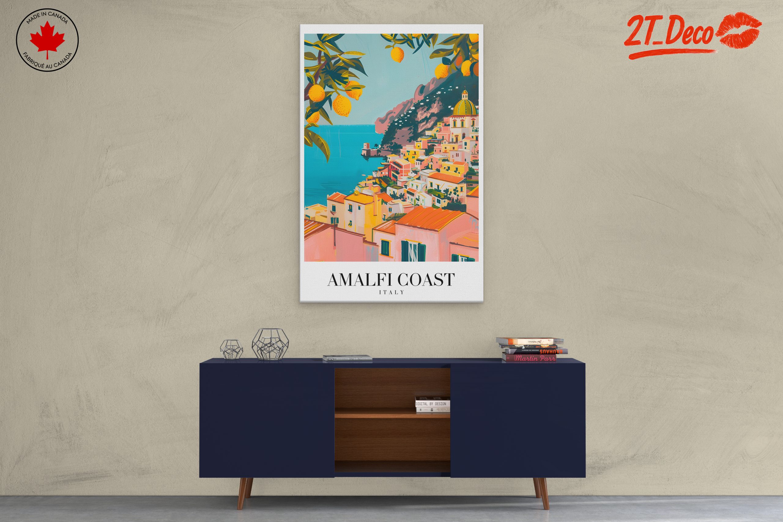 Charming Amalfi Coast Artistic Interpretation - Image 3