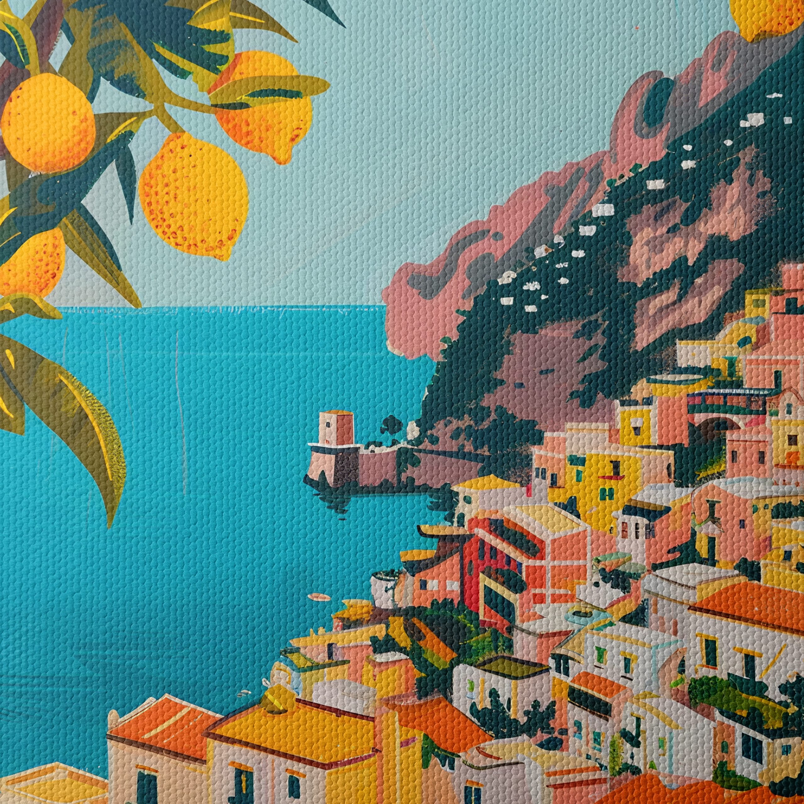 Charming Amalfi Coast Artistic Interpretation - Image 4