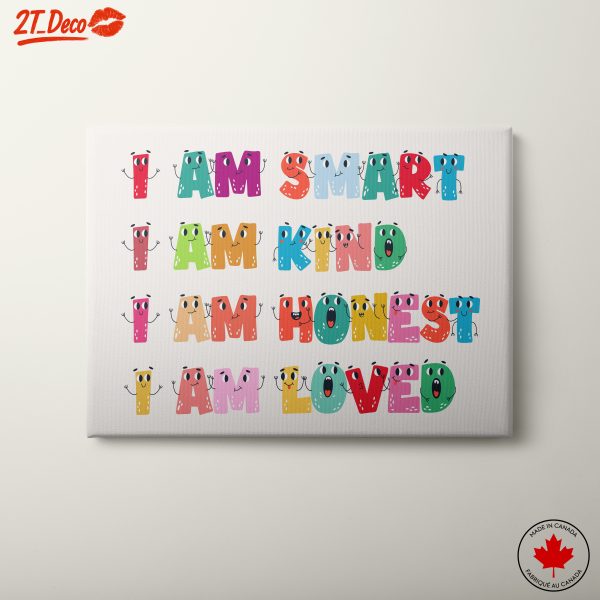 Playful Inspirational Messages Art for Kids