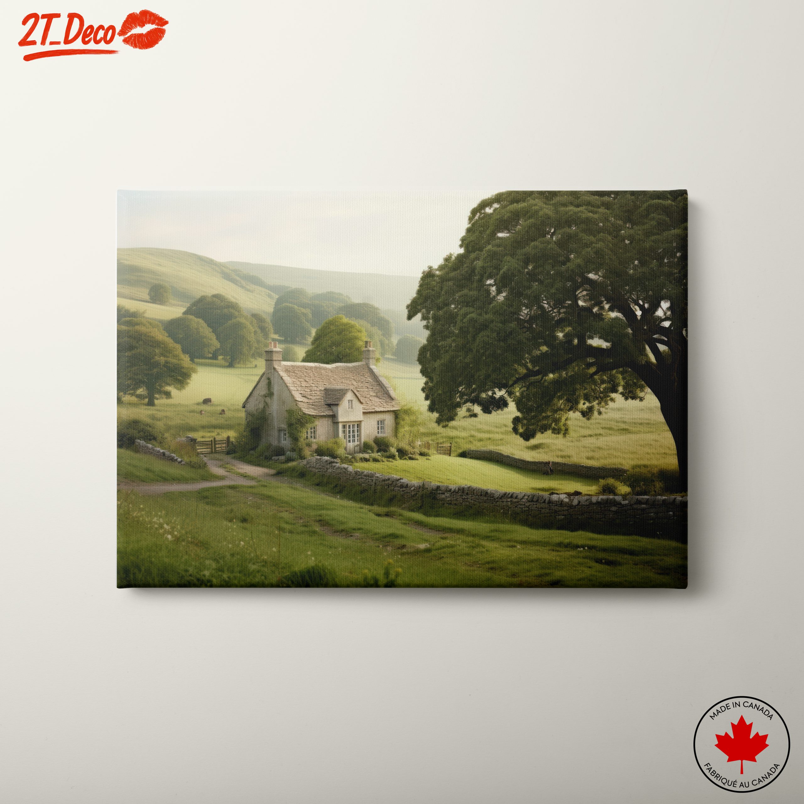 Charming Countryside Landscape Art