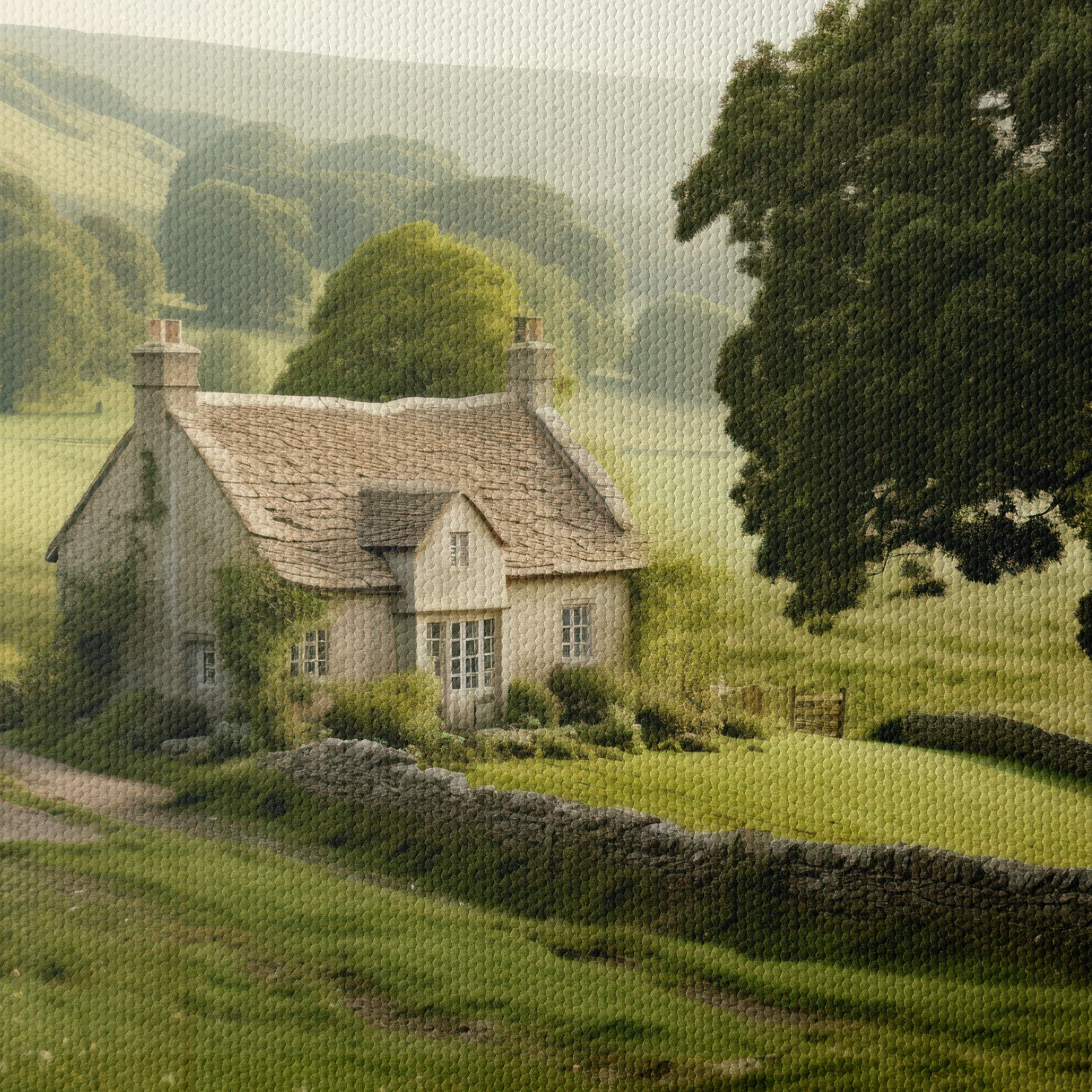 Charming Countryside Landscape Art - Image 4