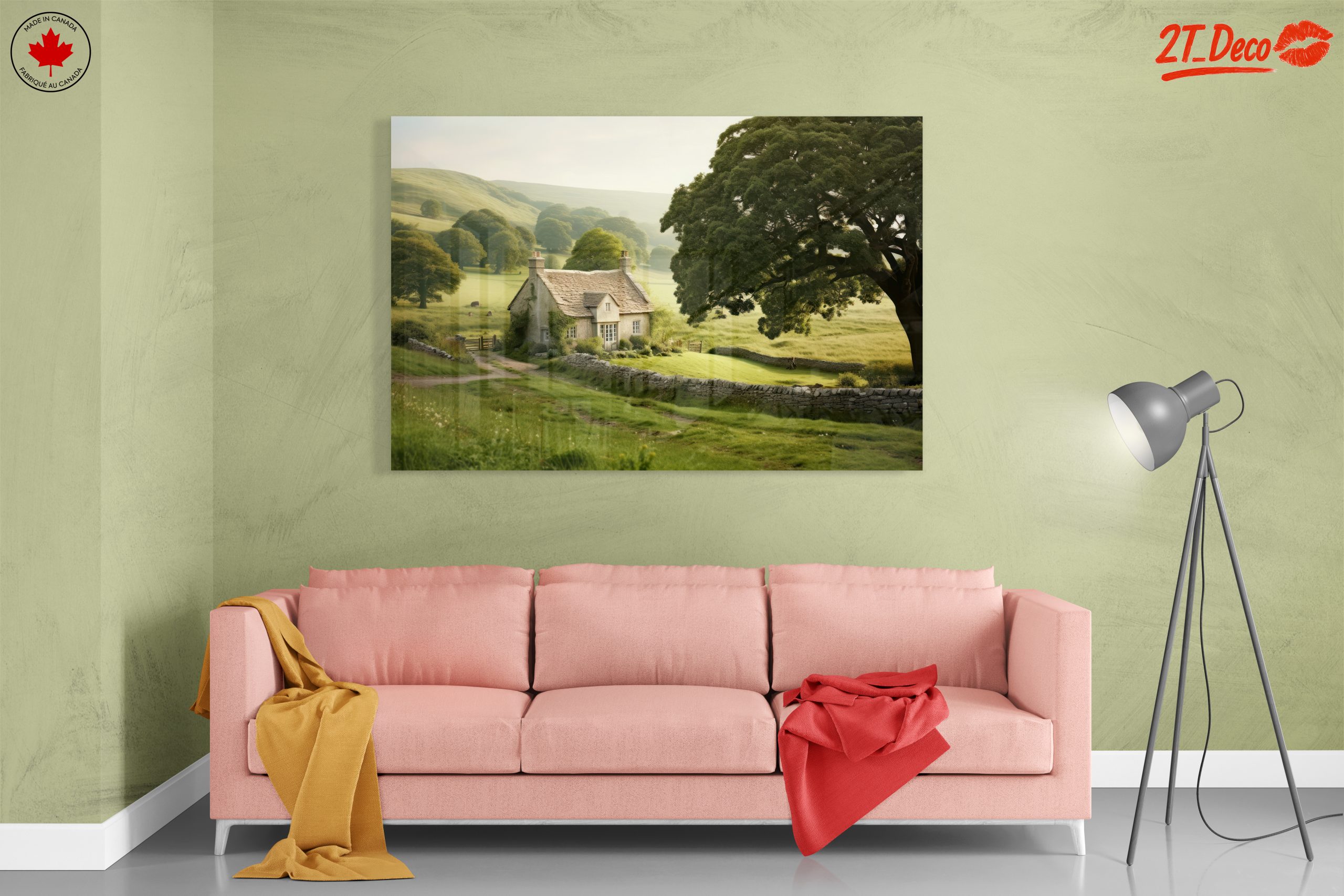 Charming Countryside Landscape Art - Image 7