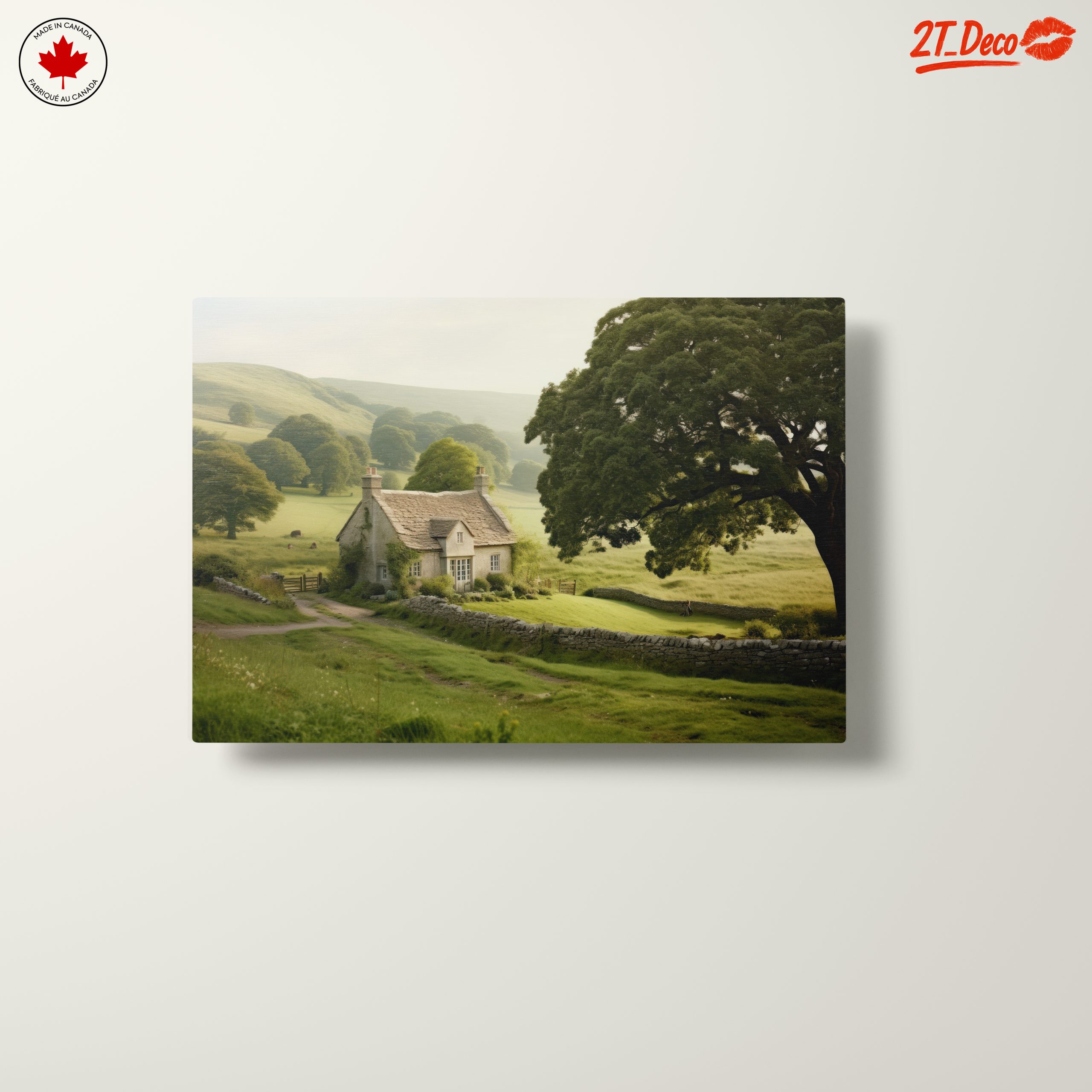 Charming Countryside Landscape Art - Image 10