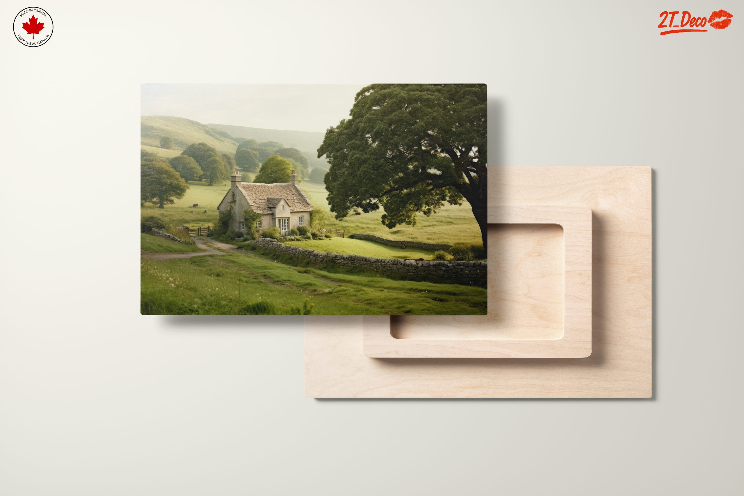 Charming Countryside Landscape Art - Image 11