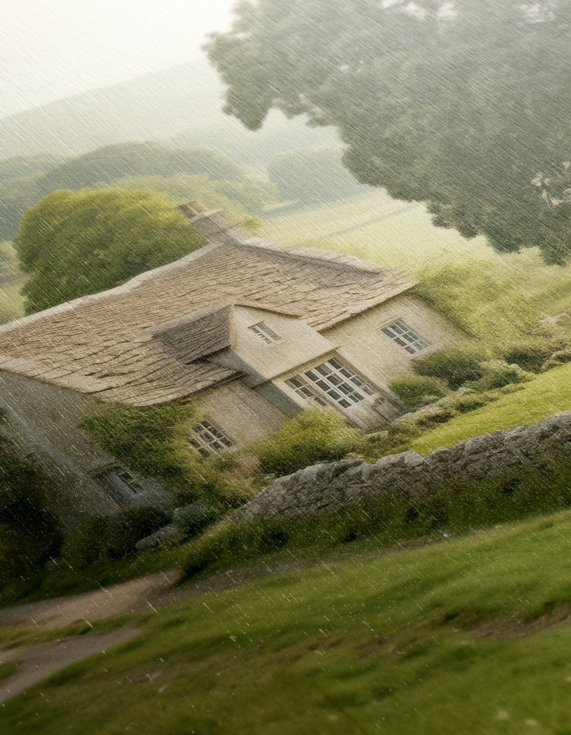 Charming Countryside Landscape Art - Image 12