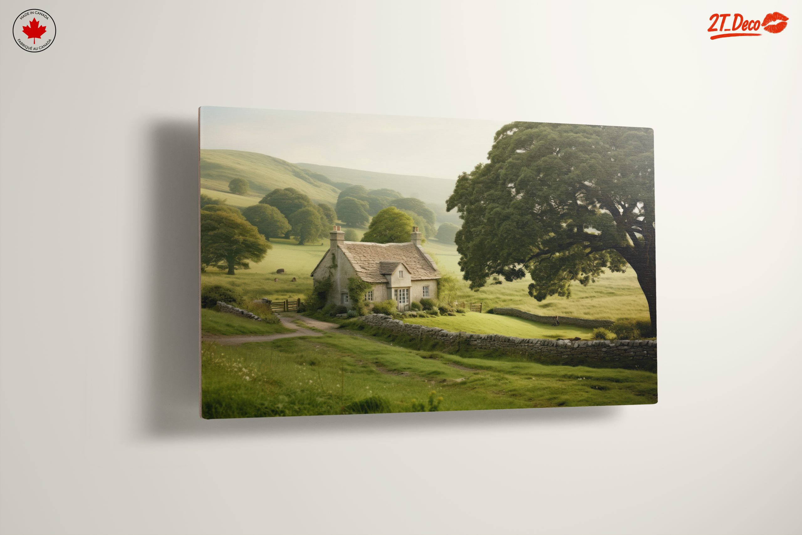 Charming Countryside Landscape Art - Image 13
