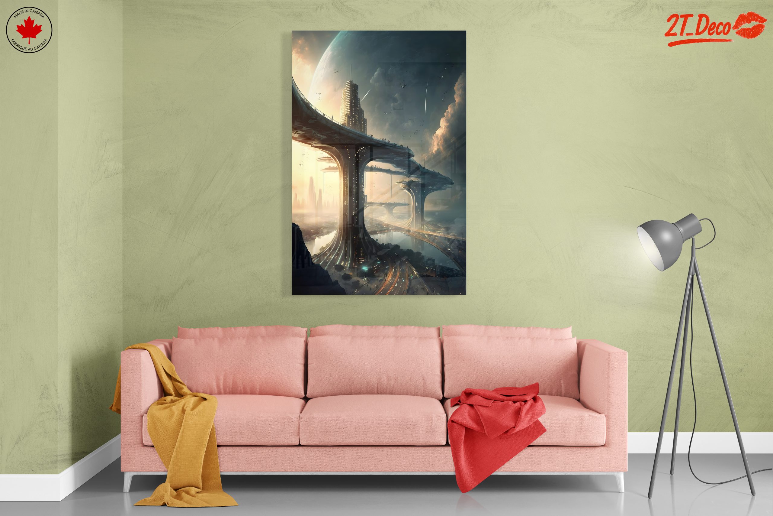 Futuristic Cityscape Under a Cosmic Sky - Image 7