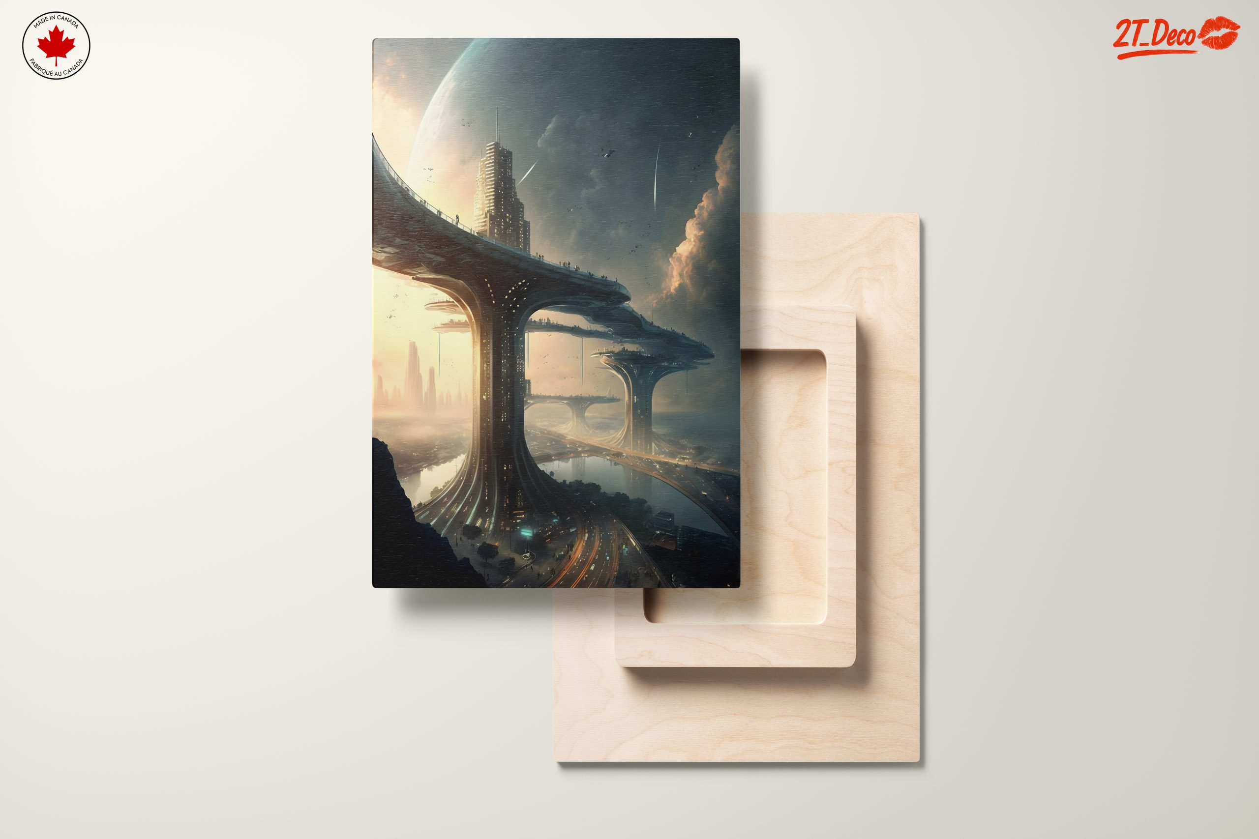 Futuristic Cityscape Under a Cosmic Sky - Image 11