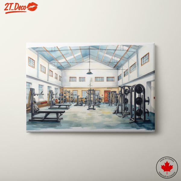 Stylish Fitness Center Art for Motivational Spaces