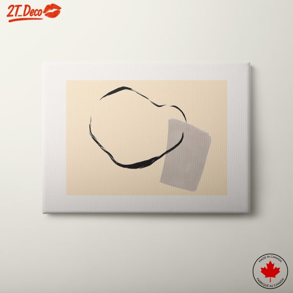 Minimalist Abstract Art with Earthy Tones