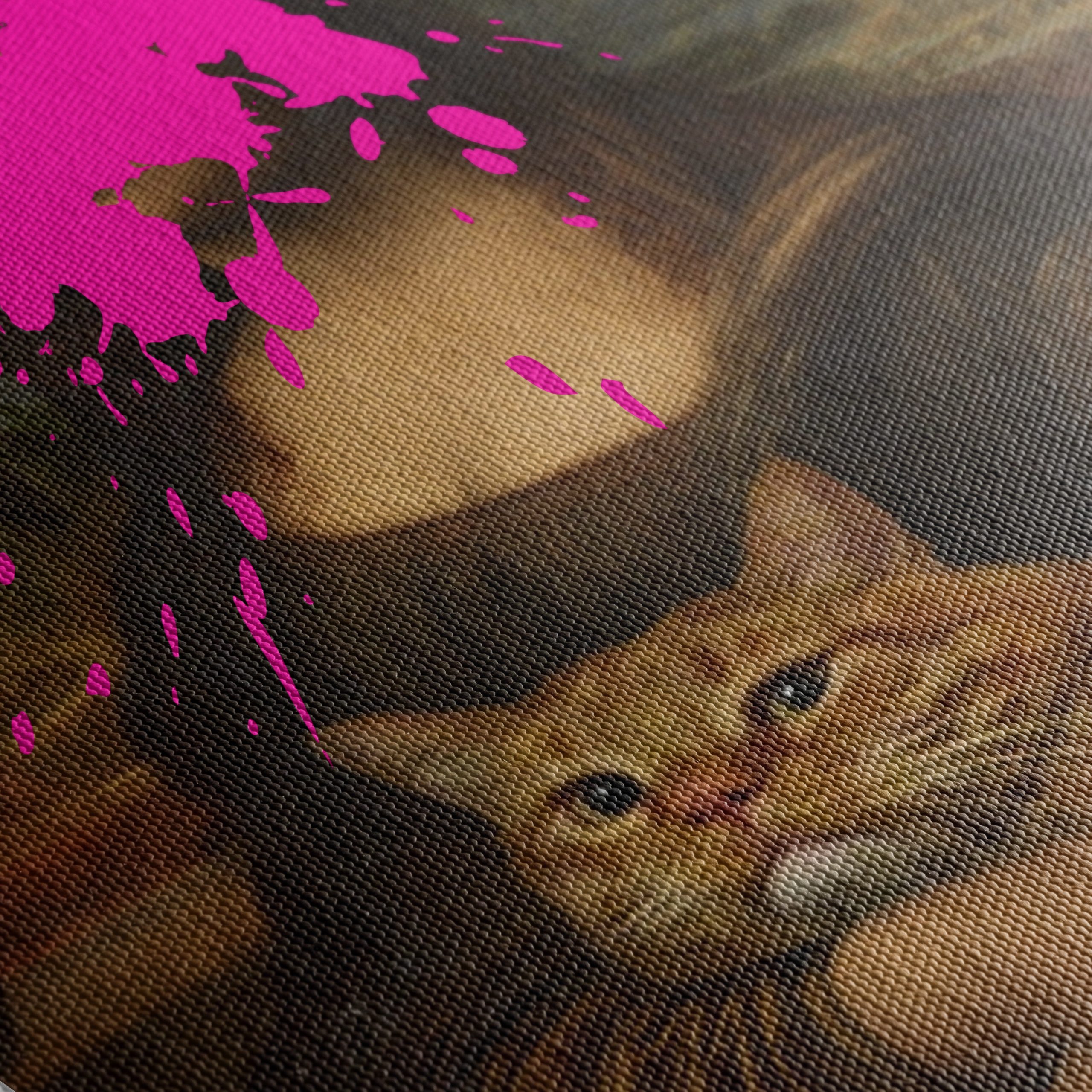 Modern Interpretation of Iconic Art with Cat - Image 5
