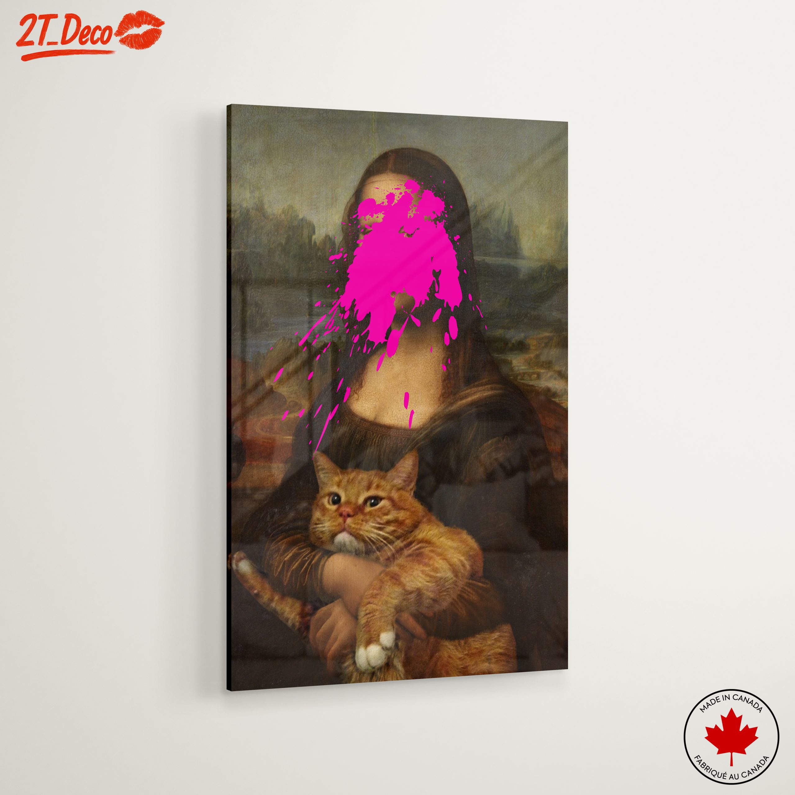 Modern Interpretation of Iconic Art with Cat - Image 6