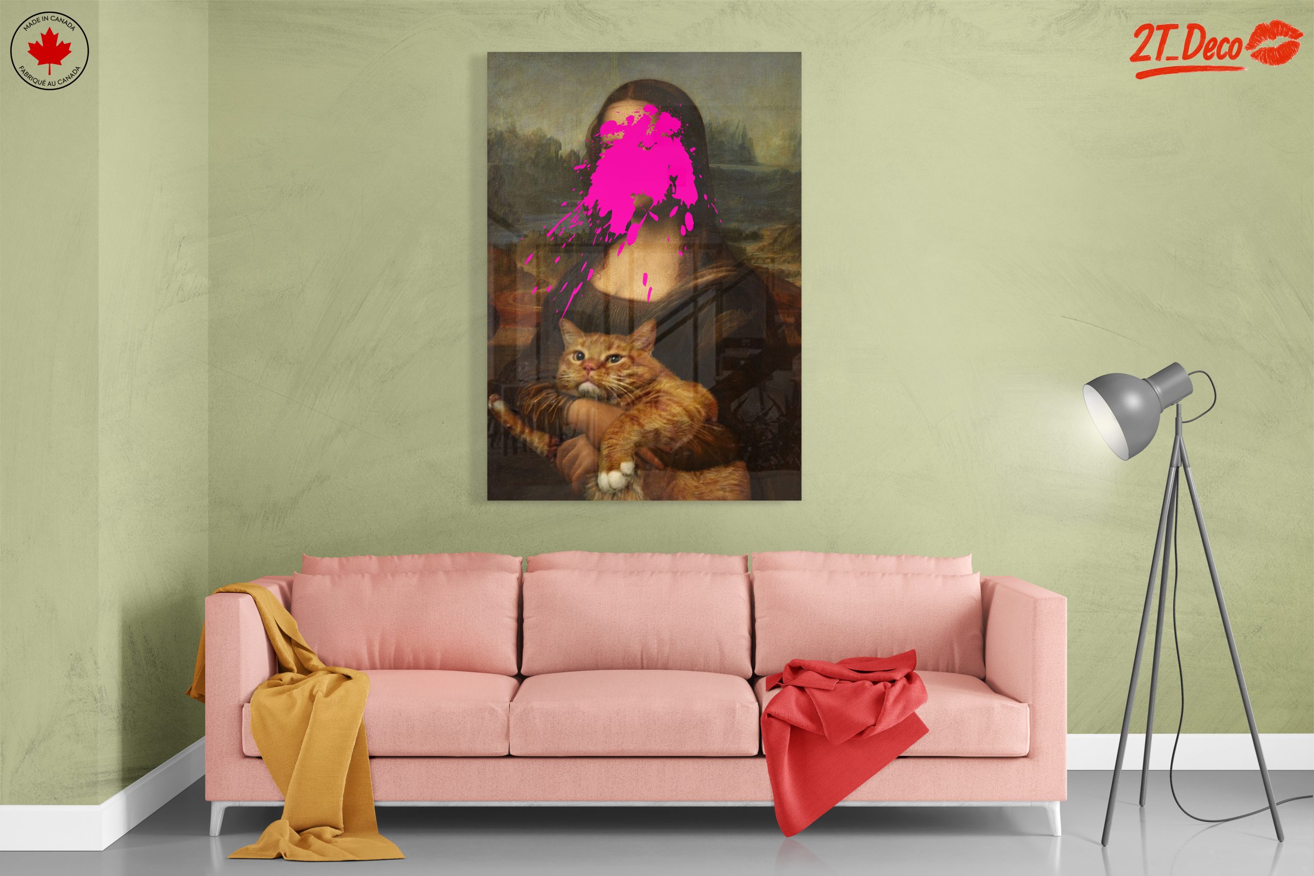 Modern Interpretation of Iconic Art with Cat - Image 7