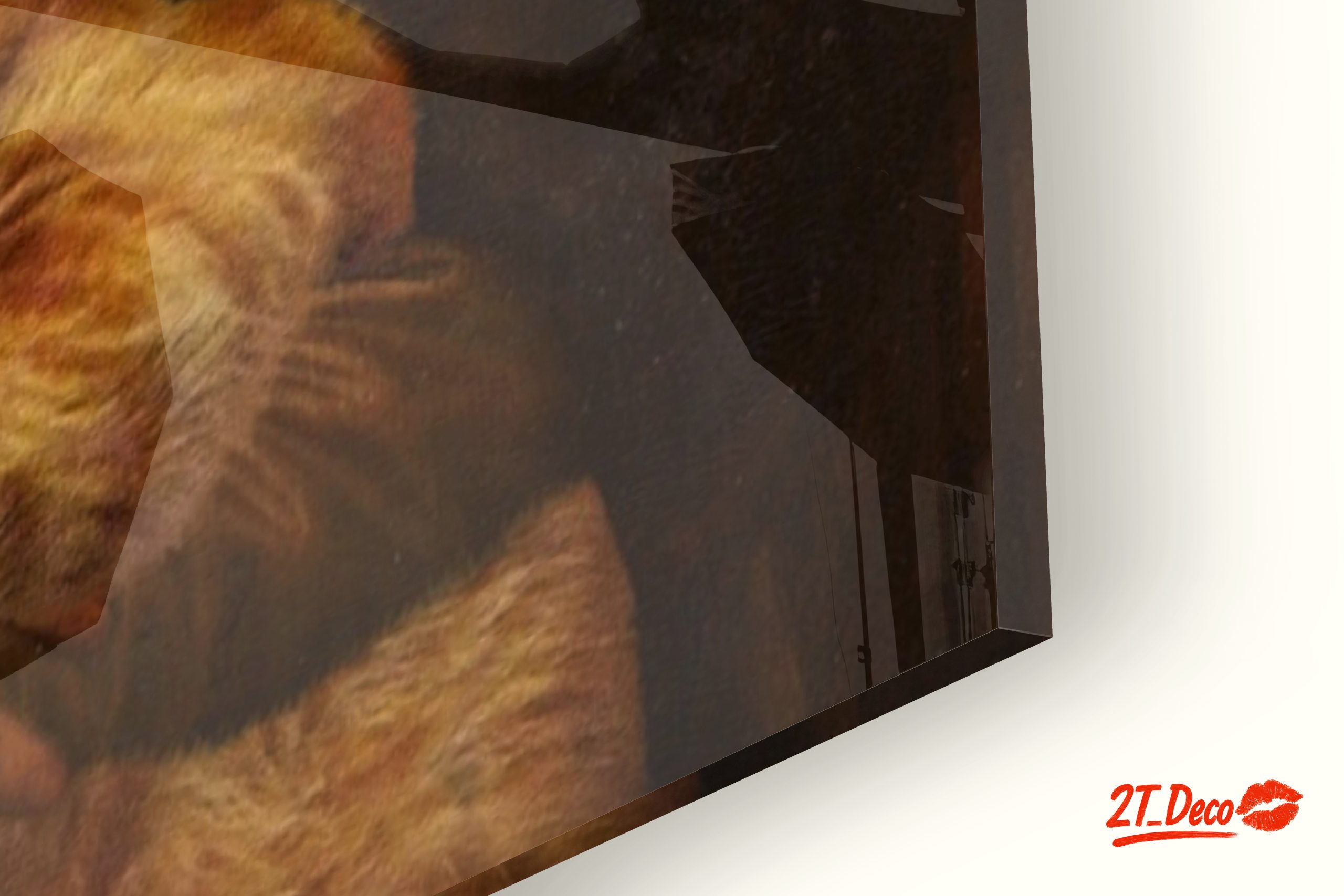 Modern Interpretation of Iconic Art with Cat - Image 9