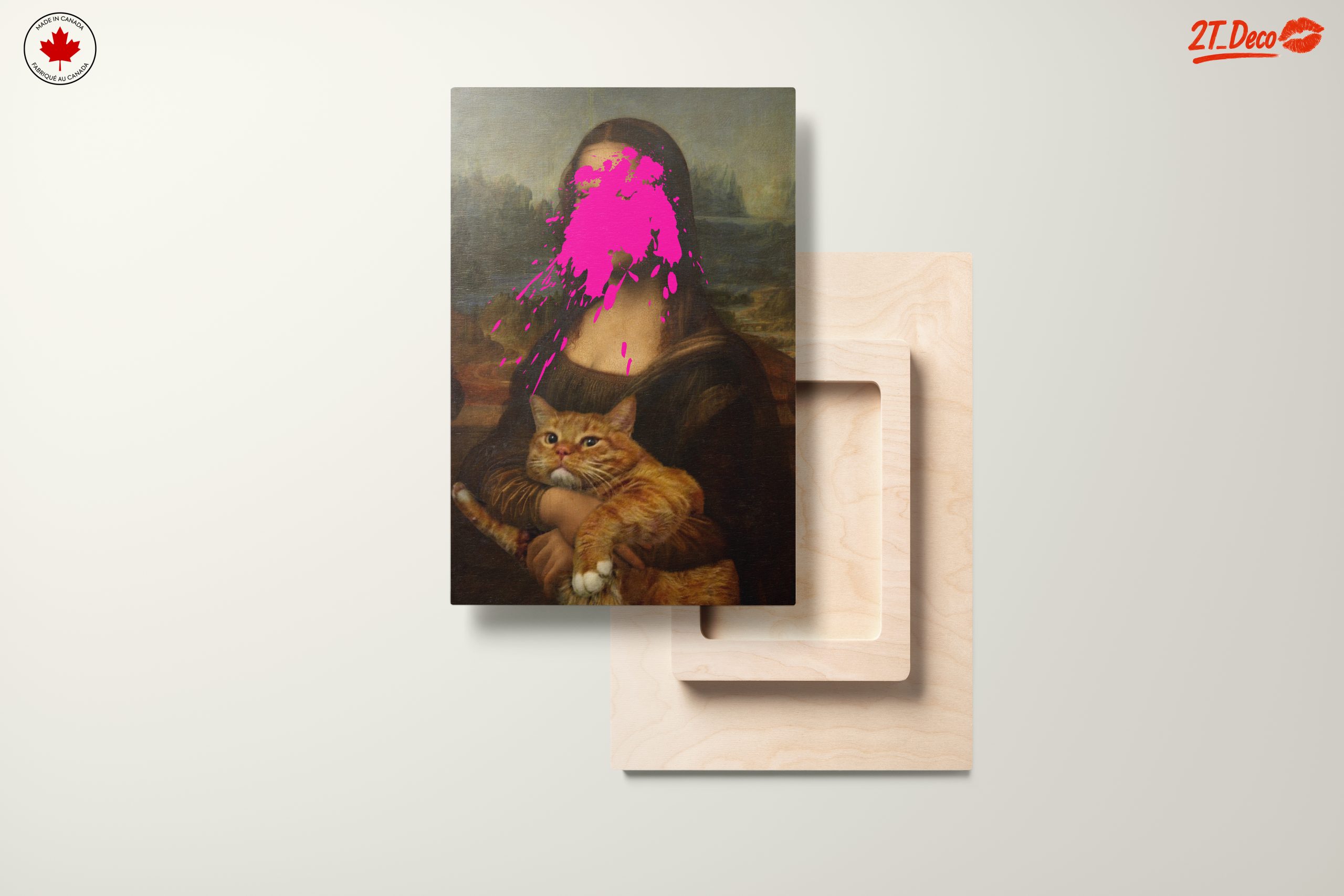 Modern Interpretation of Iconic Art with Cat - Image 11