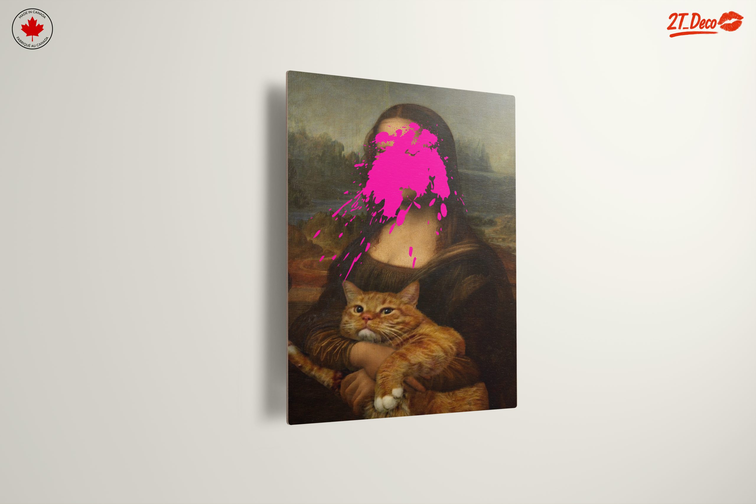 Modern Interpretation of Iconic Art with Cat - Image 13