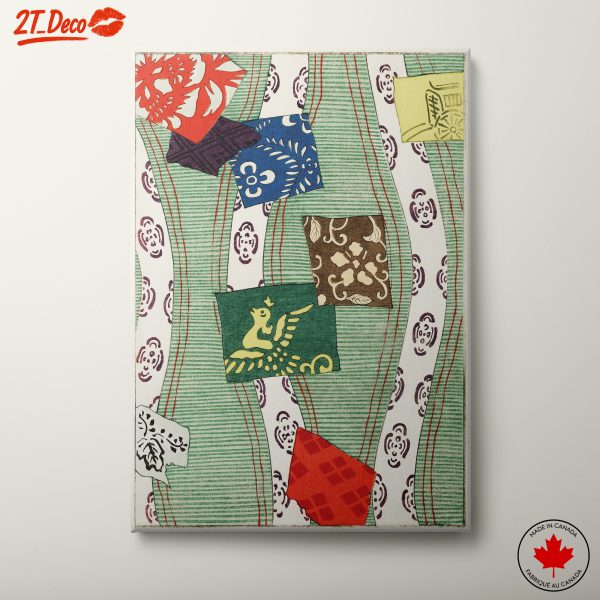Decorative Botanical Textile Artwork