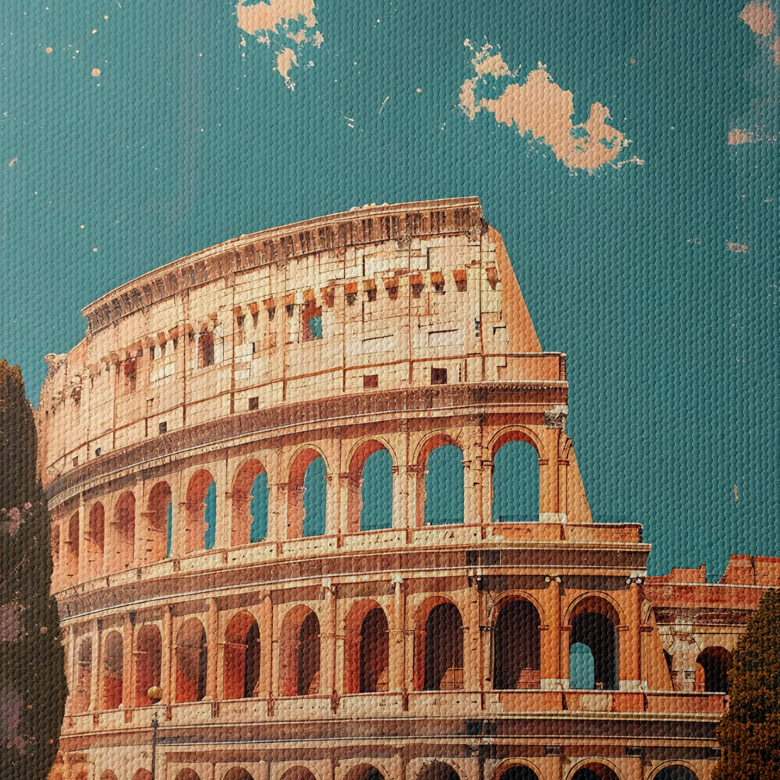 Colosseum in Rome Architectural Art - Image 4