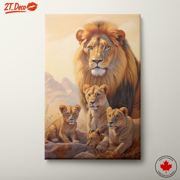 Majestic Lion Family Art 7