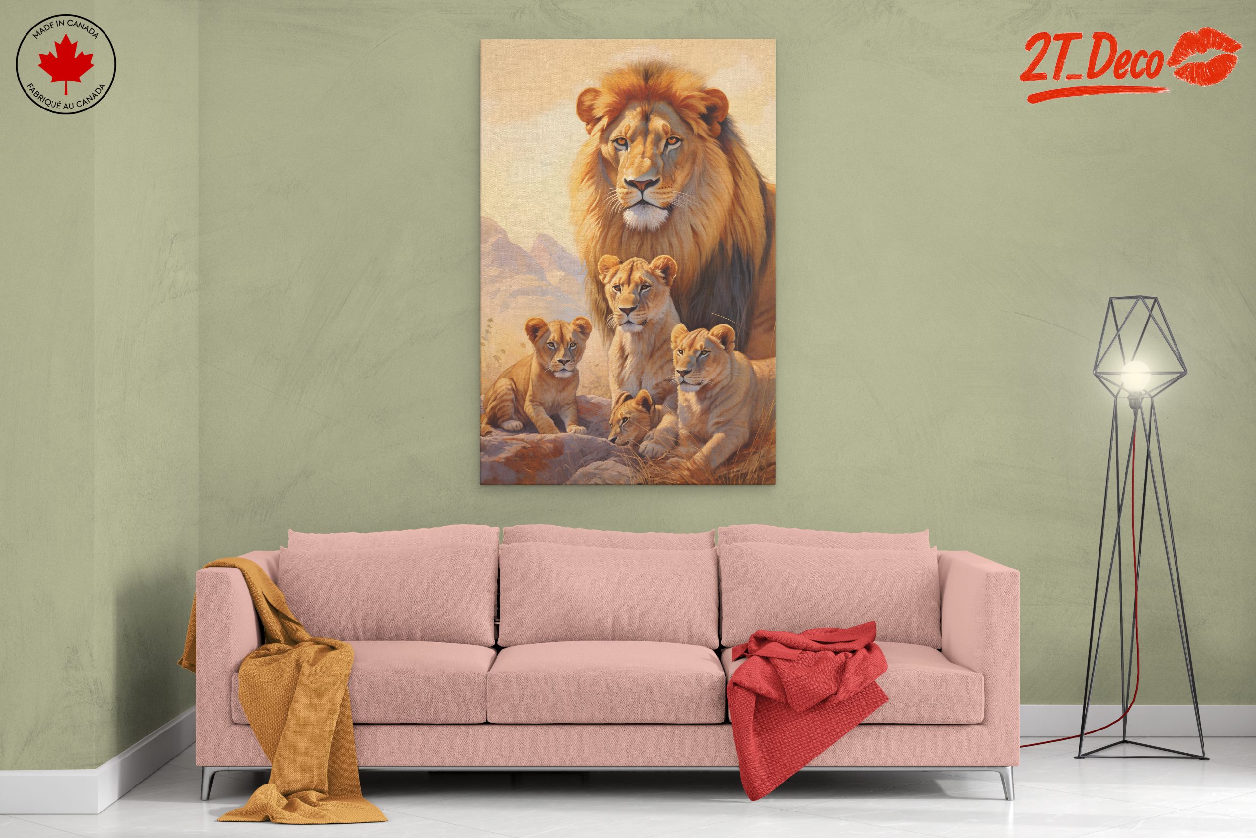 Majestic Lion Family Art 7 - Image 2