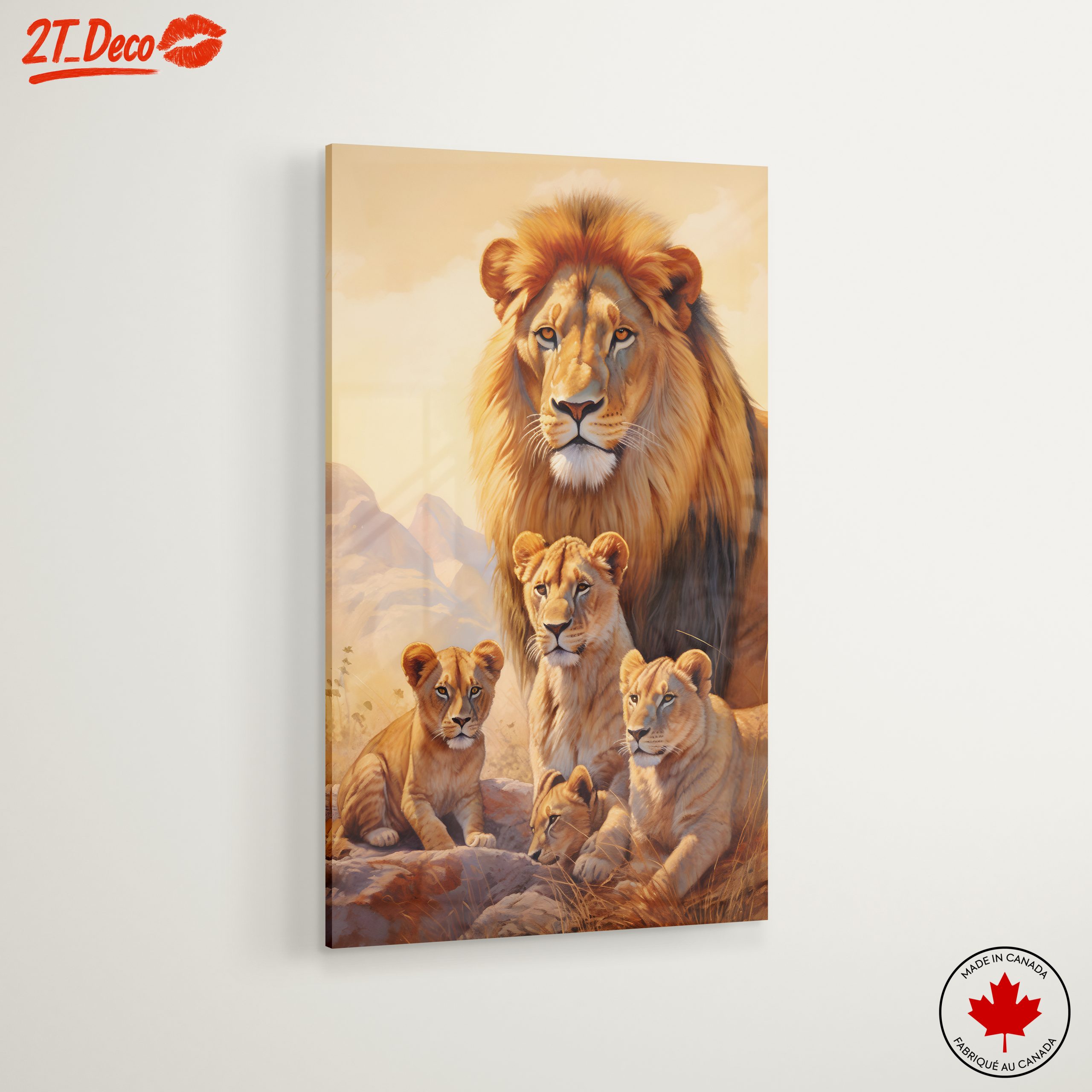 Majestic Lion Family Art 7 - Image 6