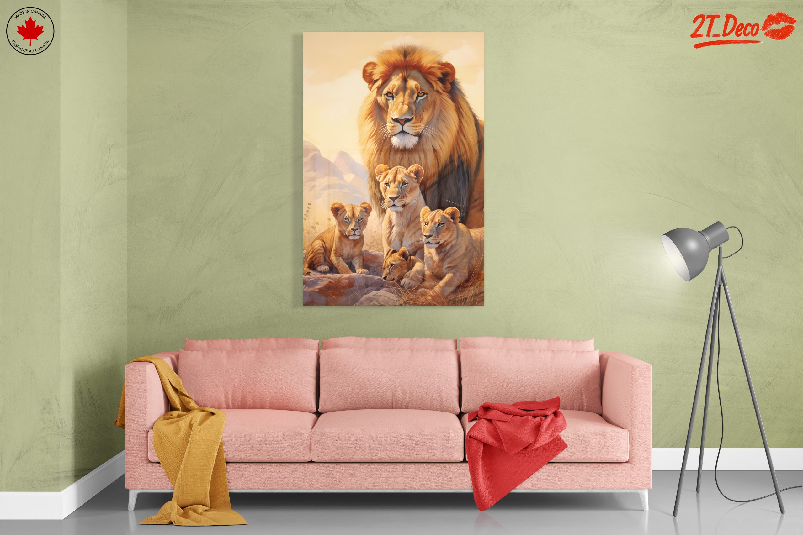 Majestic Lion Family Art 7 - Image 7