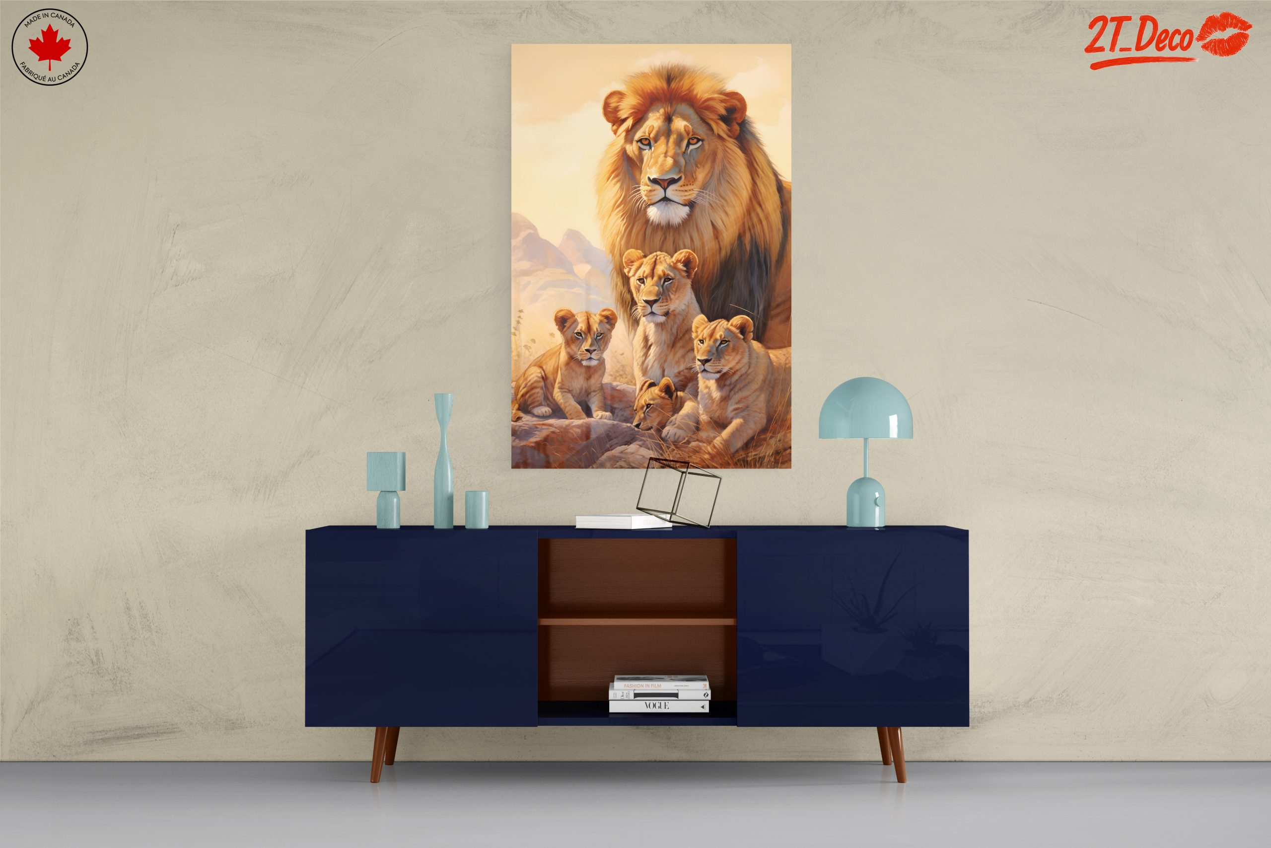 Majestic Lion Family Art 7 - Image 8