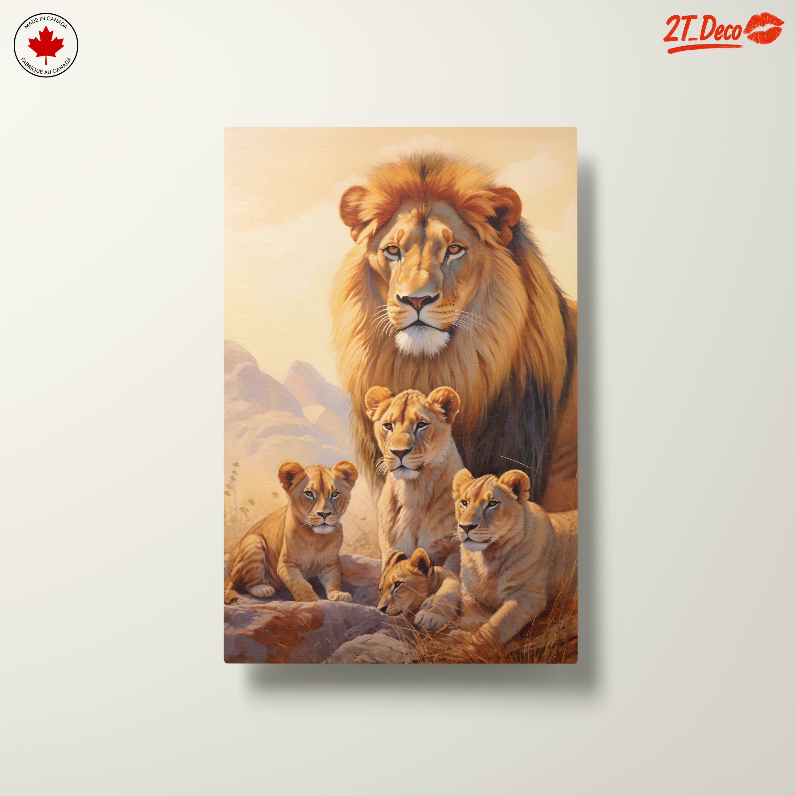 Majestic Lion Family Art 7 - Image 10