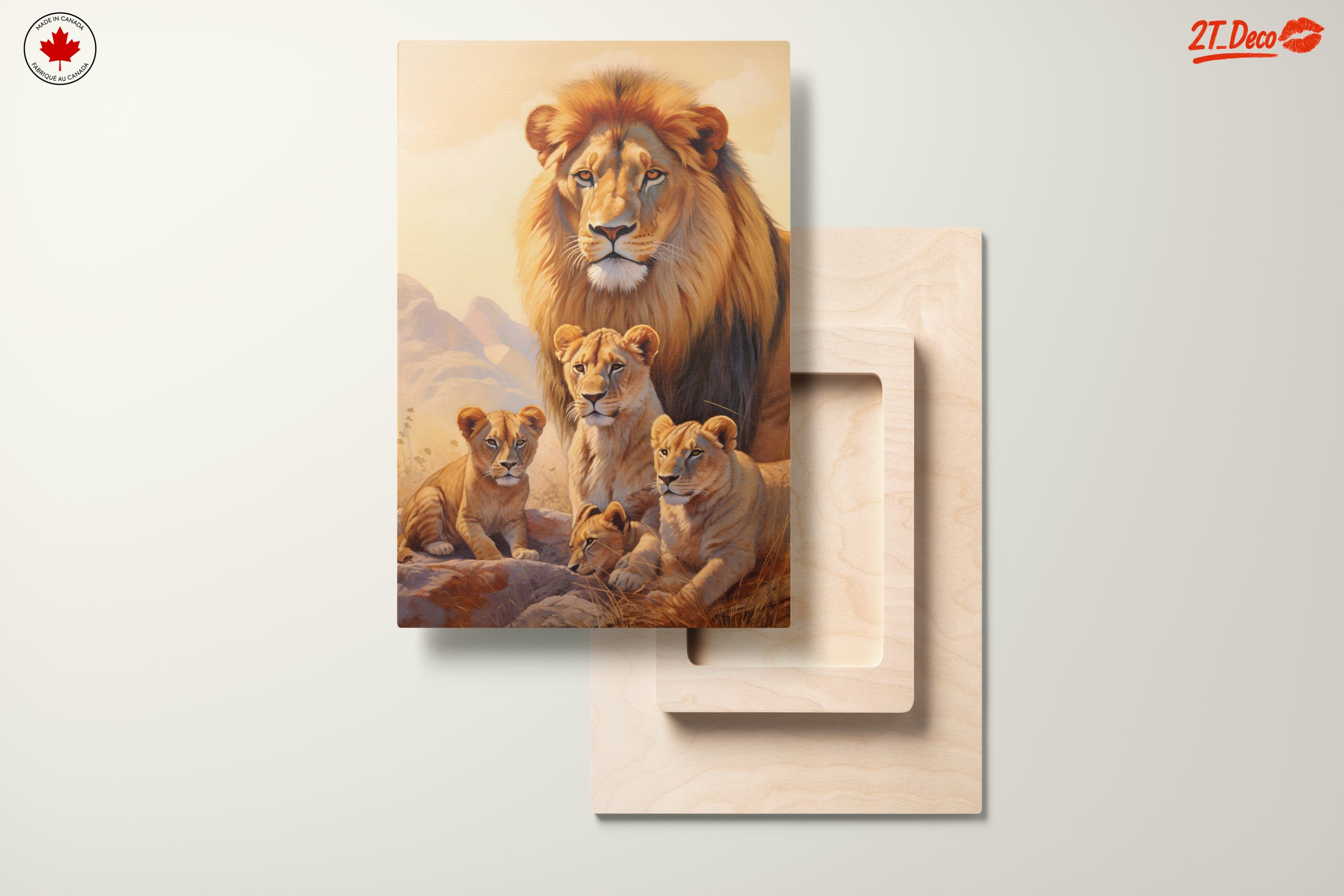 Majestic Lion Family Art 7 - Image 11