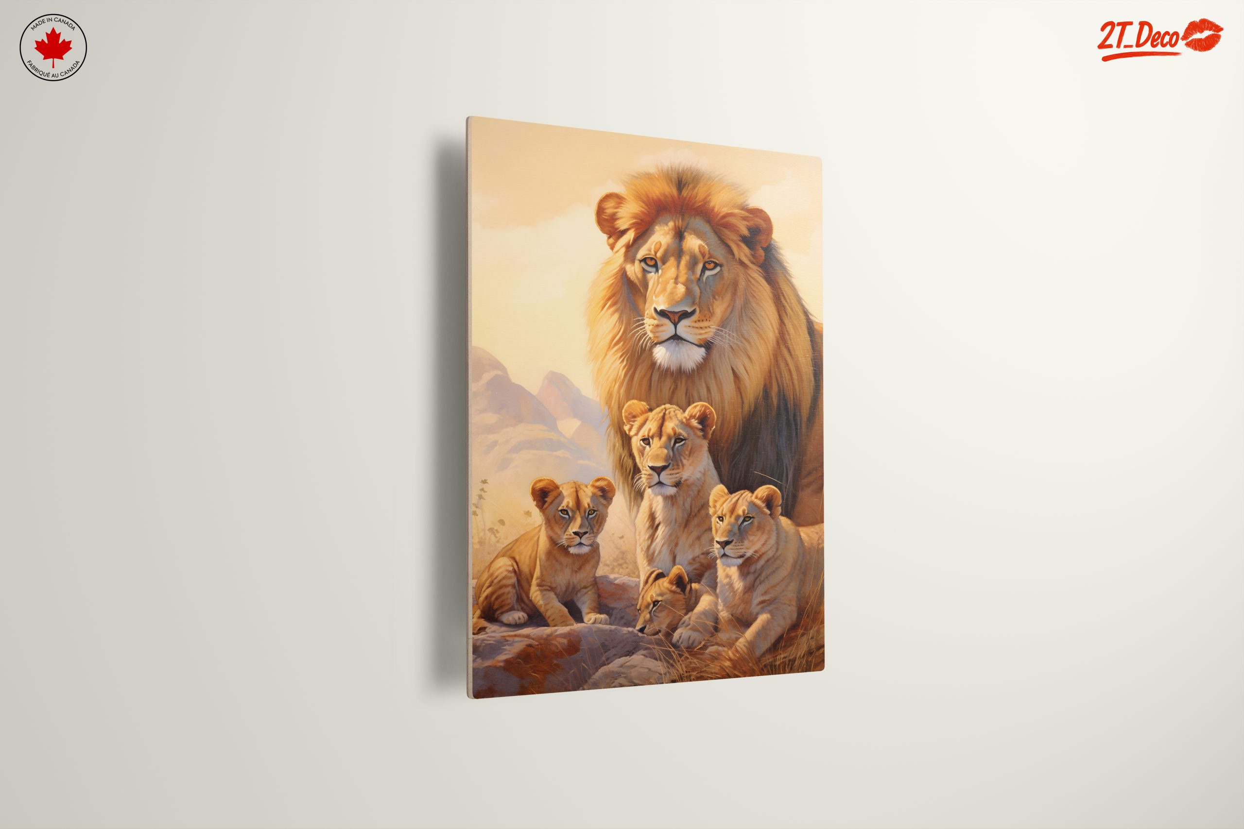 Majestic Lion Family Art 7 - Image 13
