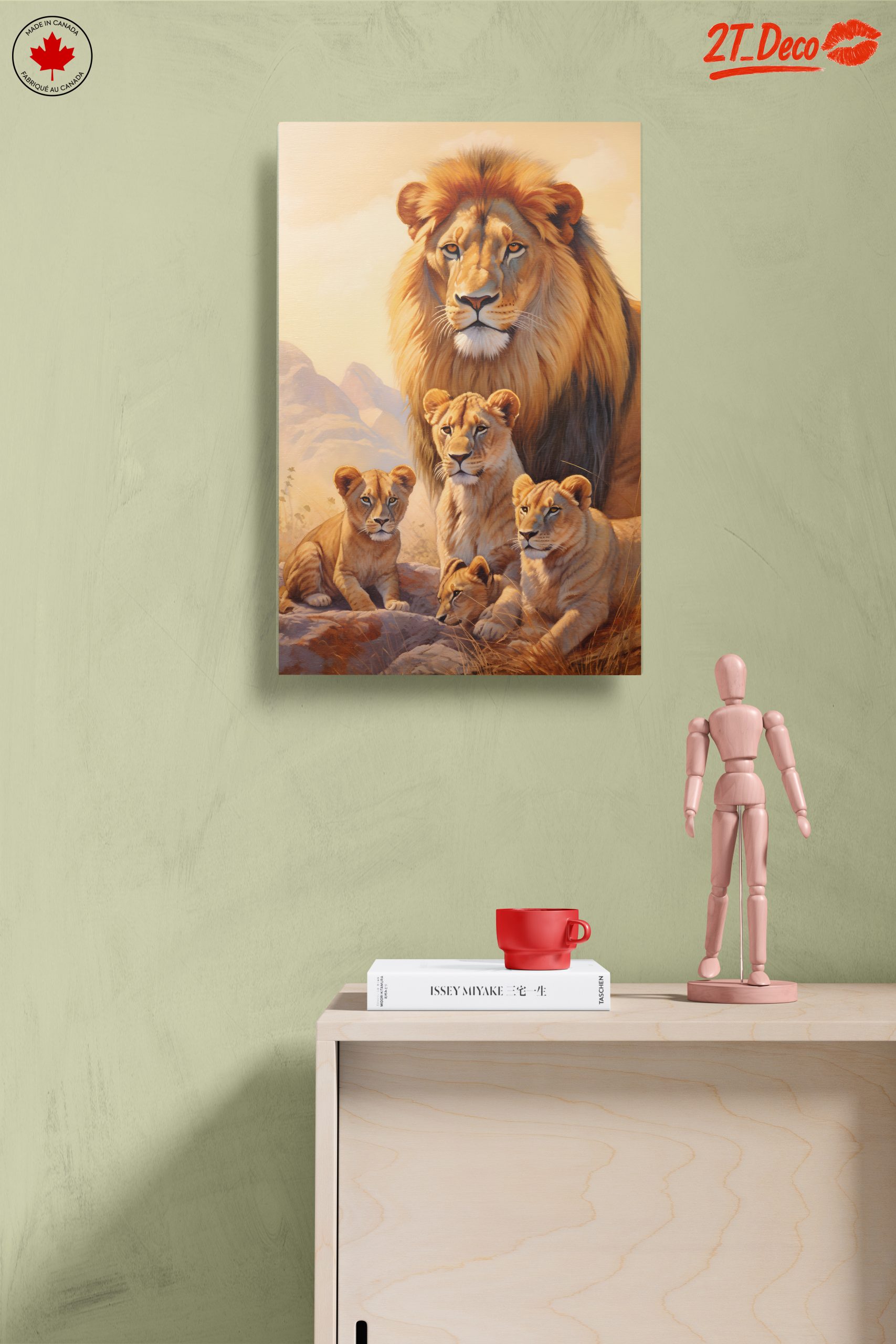 Majestic Lion Family Art 7 - Image 14