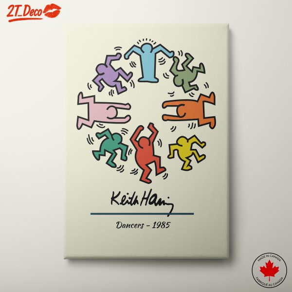 Vibrant Contemporary Character Art by Keith Haring