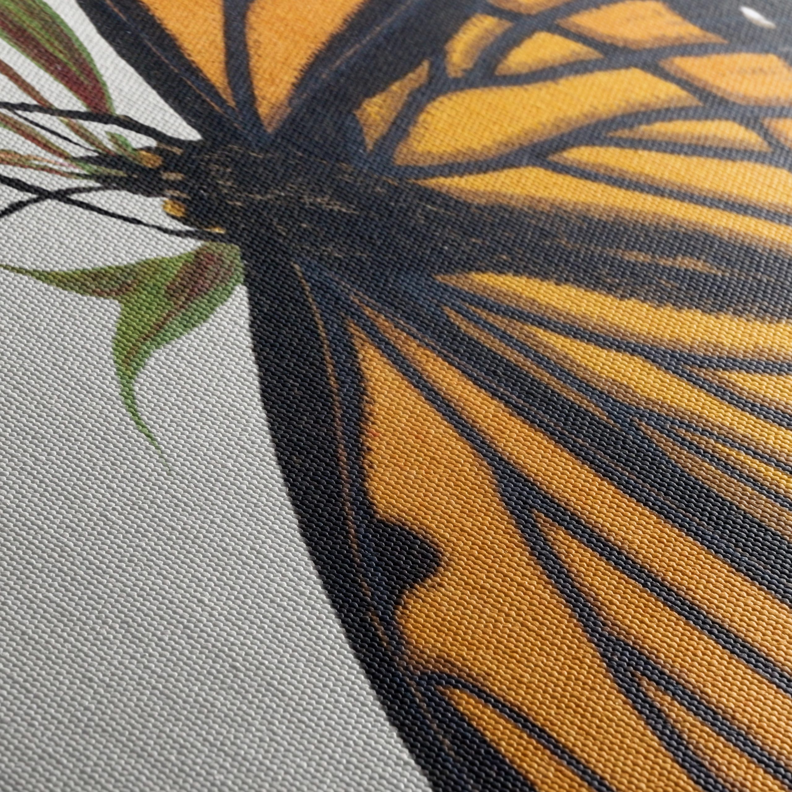 Vibrant Butterfly and Floral Composition Art - Image 5