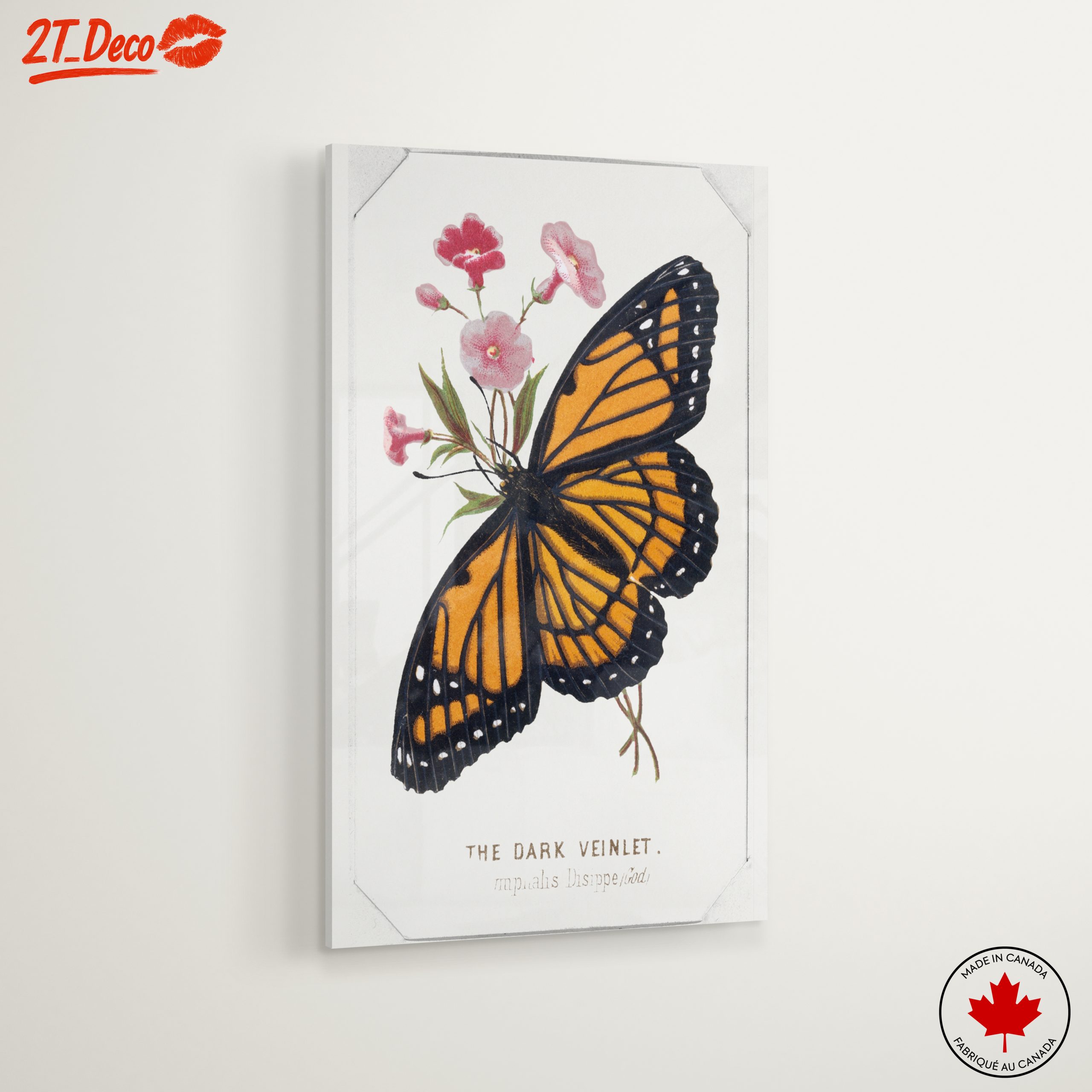 Vibrant Butterfly and Floral Composition Art - Image 6