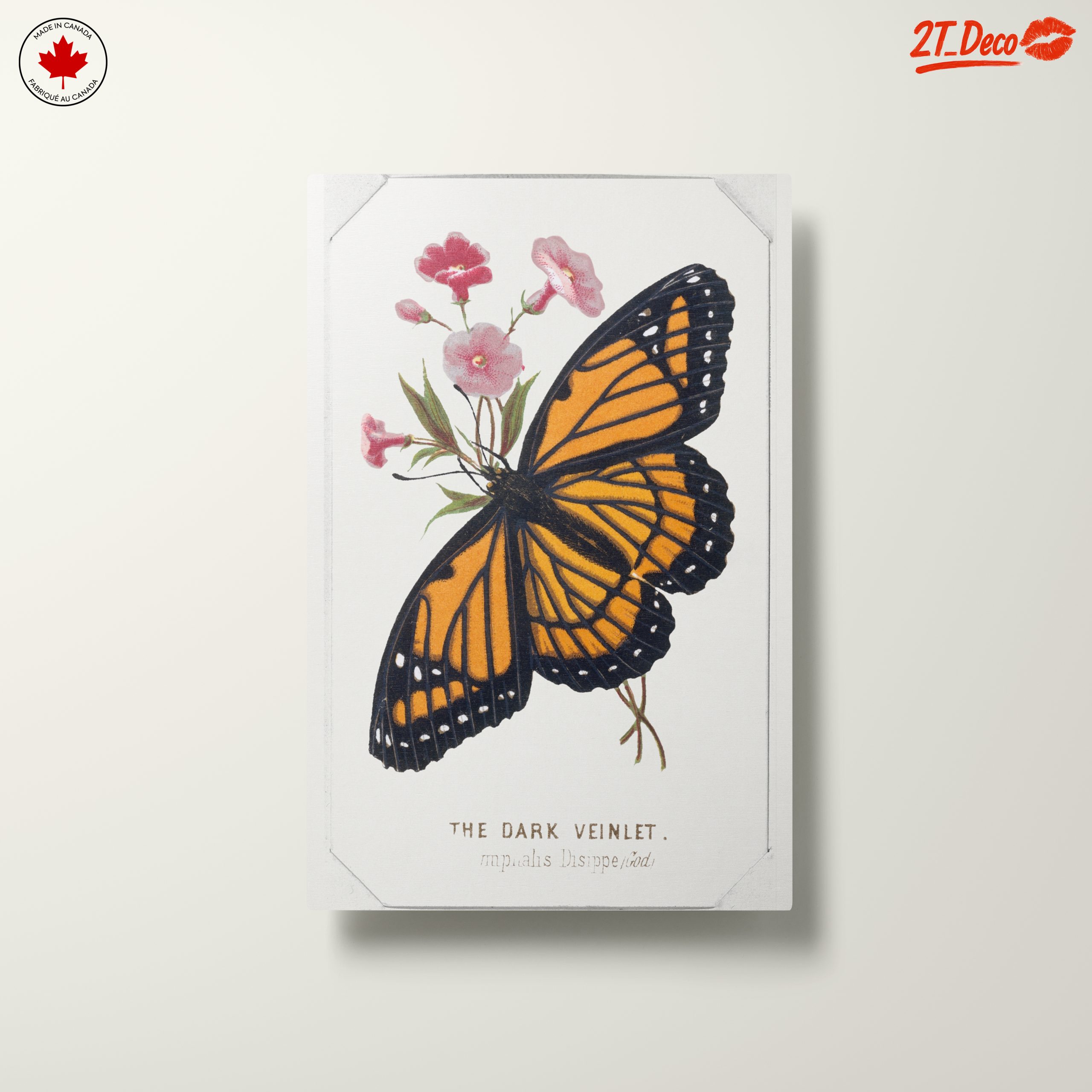 Vibrant Butterfly and Floral Composition Art - Image 10