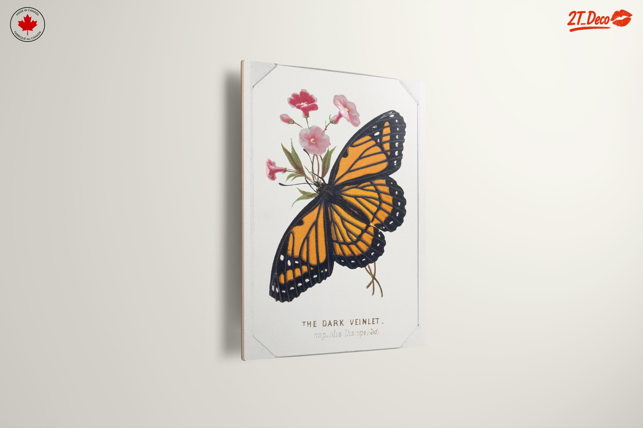 Vibrant Butterfly and Floral Composition Art - Image 13