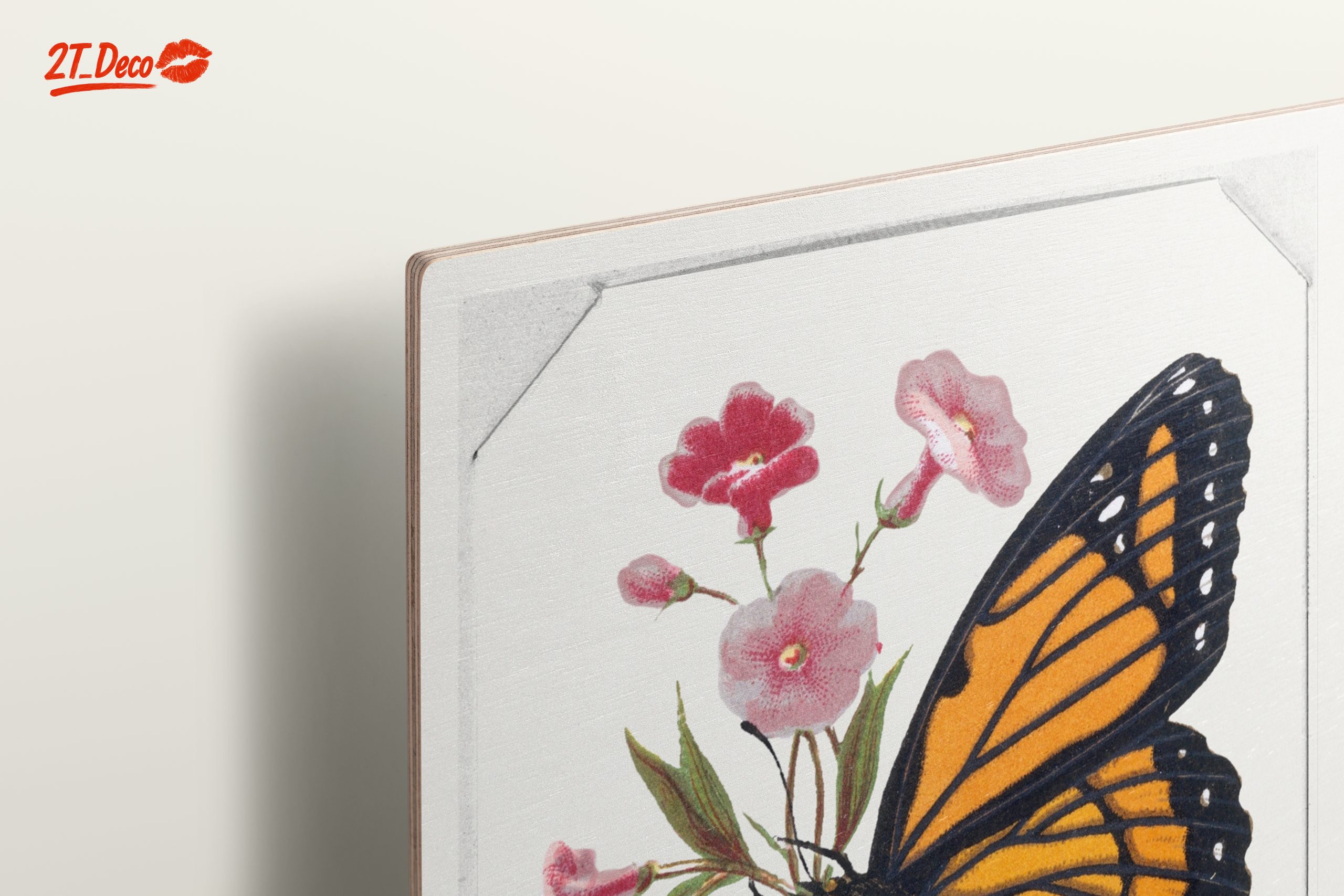 Vibrant Butterfly and Floral Composition Art - Image 15