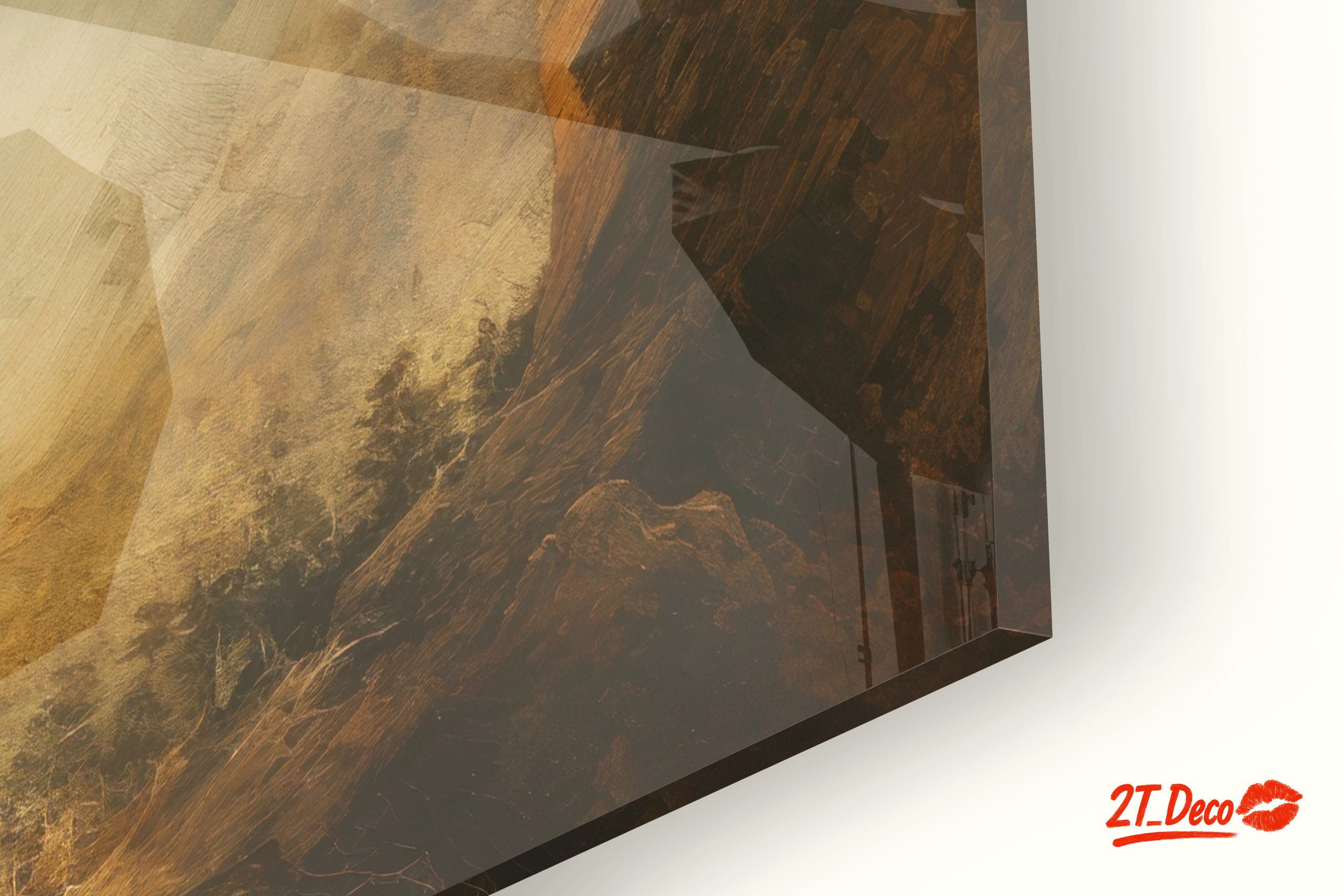 Misty Mountain Abstract Landscape Art - Image 9